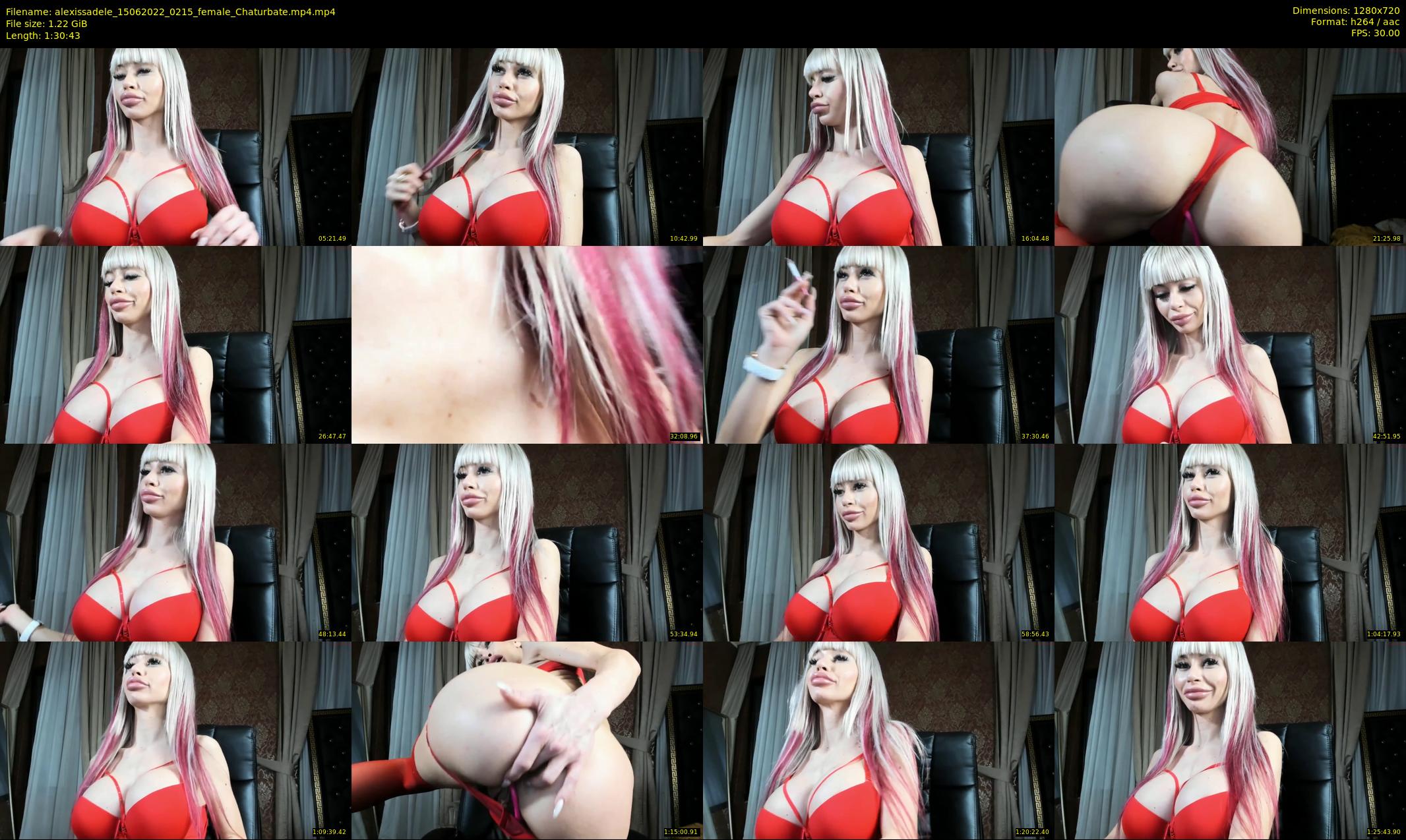 alexissadele — 91 minute Chaturbate female cam show recording, 720p, Jun 15, 2022