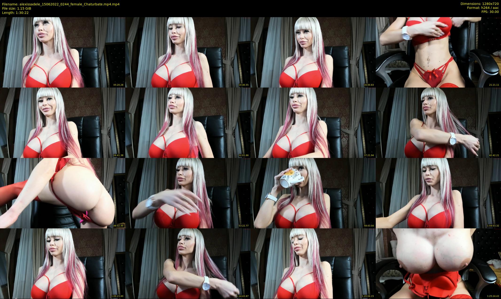 alexissadele — 91 minute Chaturbate female cam show recording, 720p, Jun 15, 2022