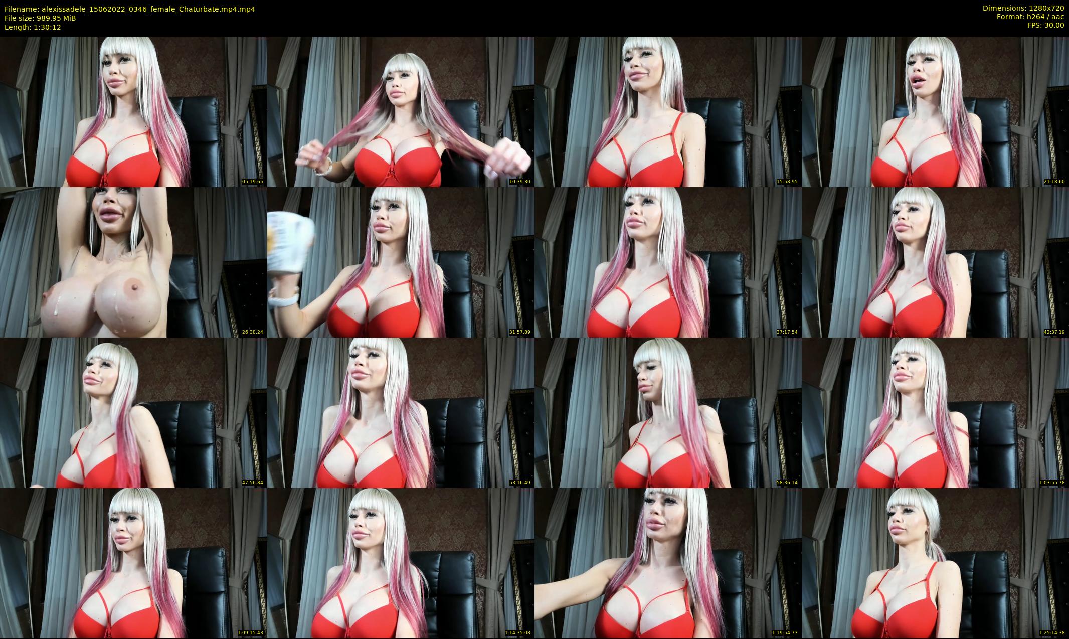 alexissadele — 91 minute Chaturbate female cam show recording, 720p, Jun 15, 2022