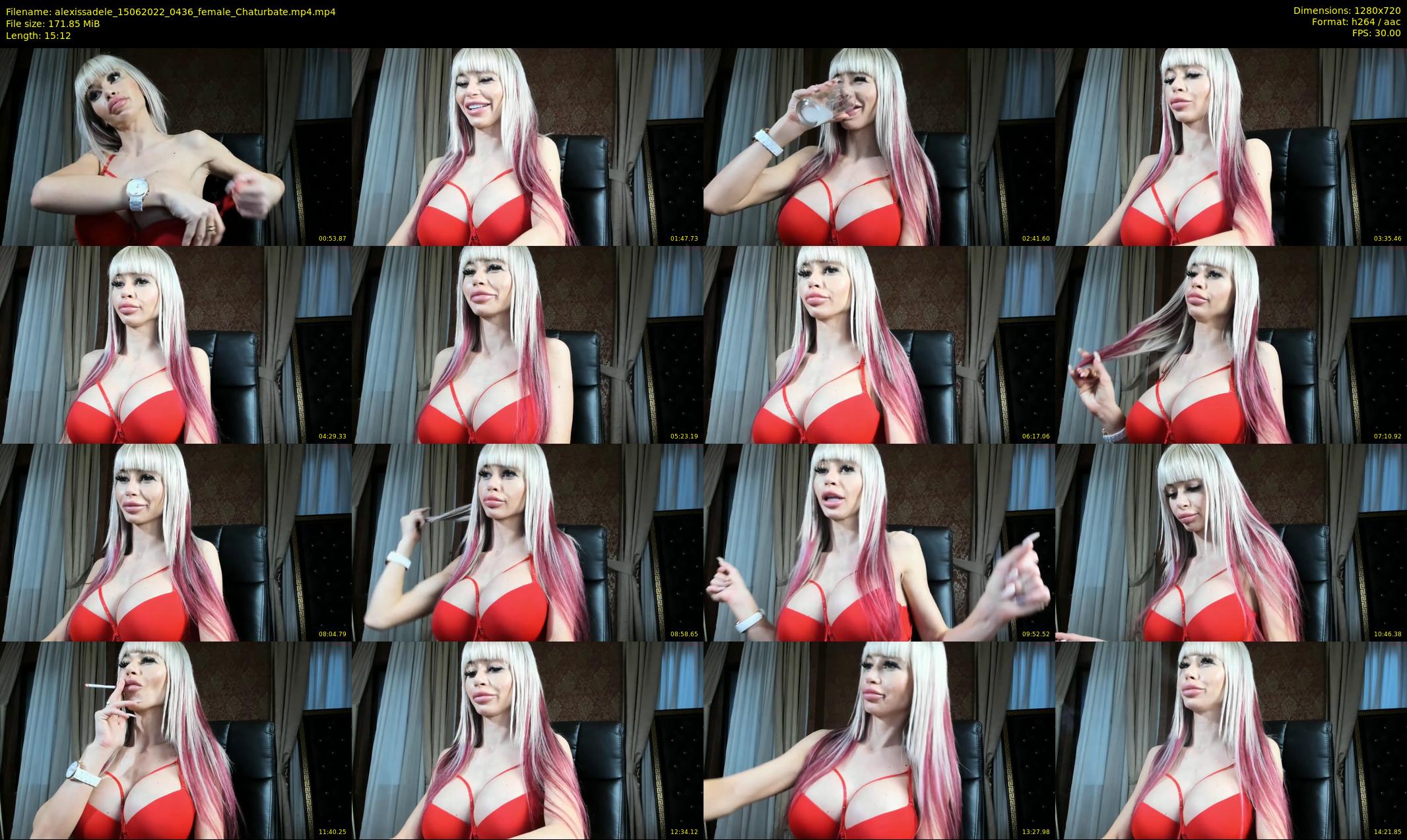 alexissadele — 16 minute Chaturbate female cam show recording, 720p, Jun 15, 2022