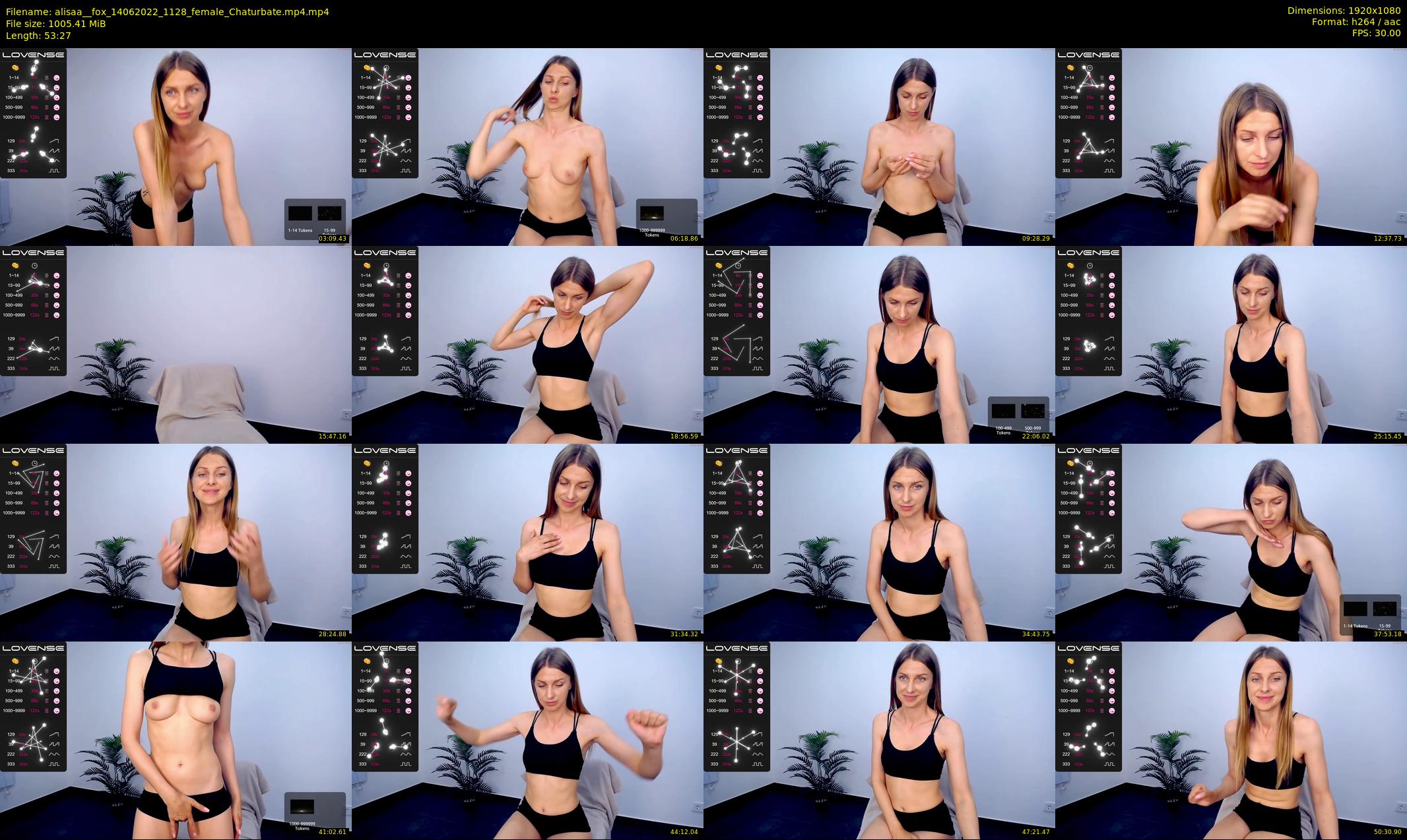 alisaa__fox — 54 minute Chaturbate female cam show recording, 1080p, Jun 14, 2022