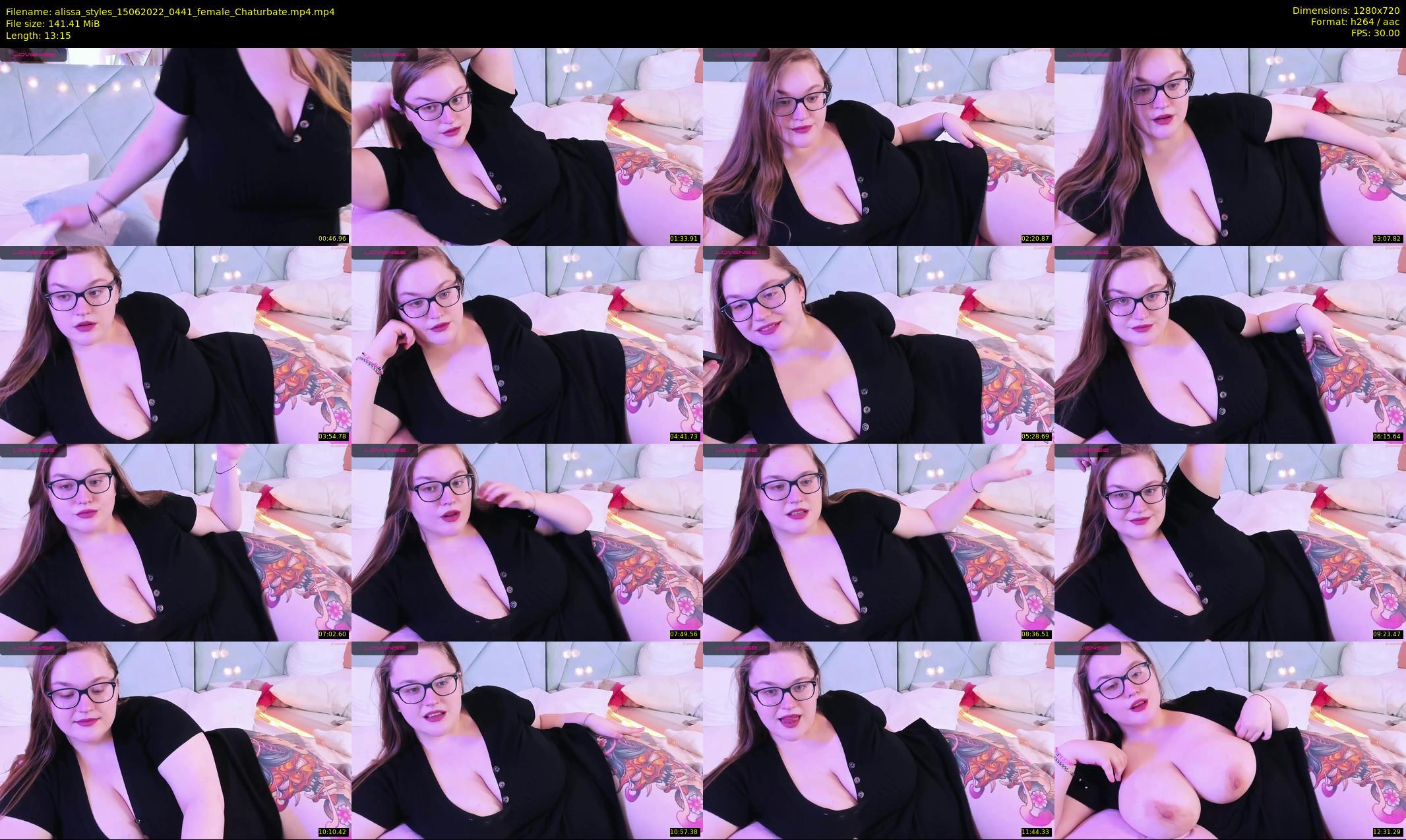alissa_styles — 14 minute Chaturbate female cam show recording, 720p, Jun 15, 2022