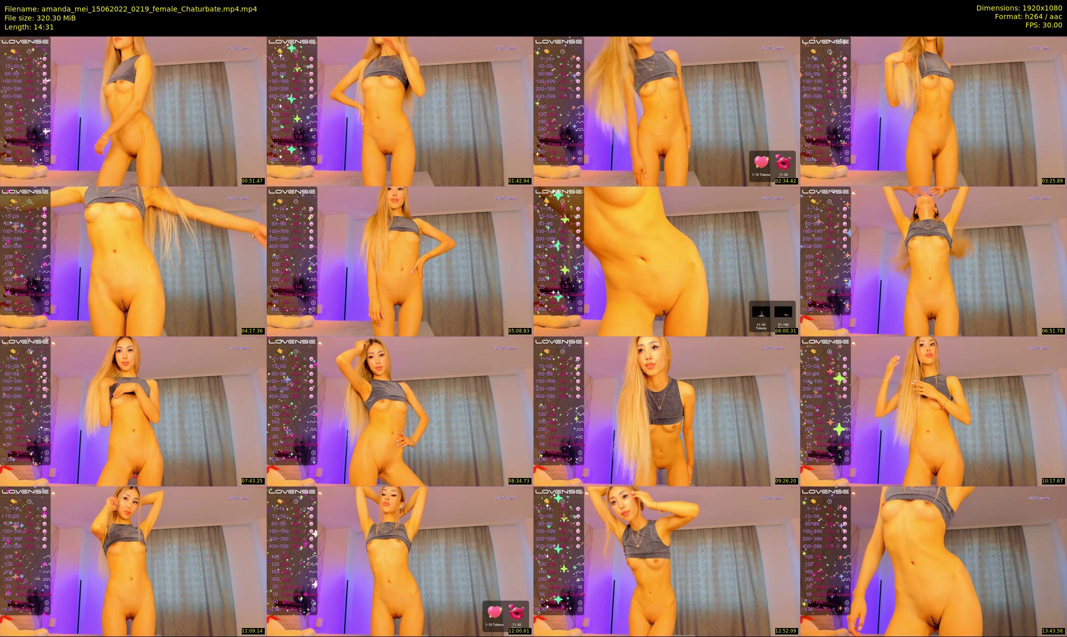 amanda_mei — 15 minute Chaturbate female cam show recording, 1080p, Jun 15, 2022