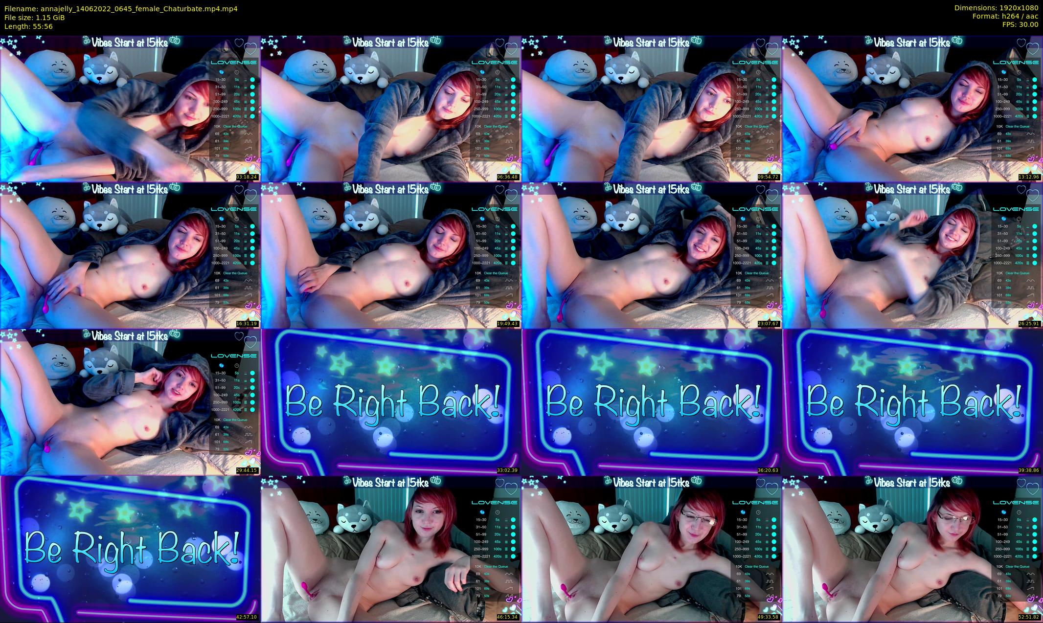 annajelly — 56 minute Chaturbate couple cam show recording, 1080p, Jun 14, 2022