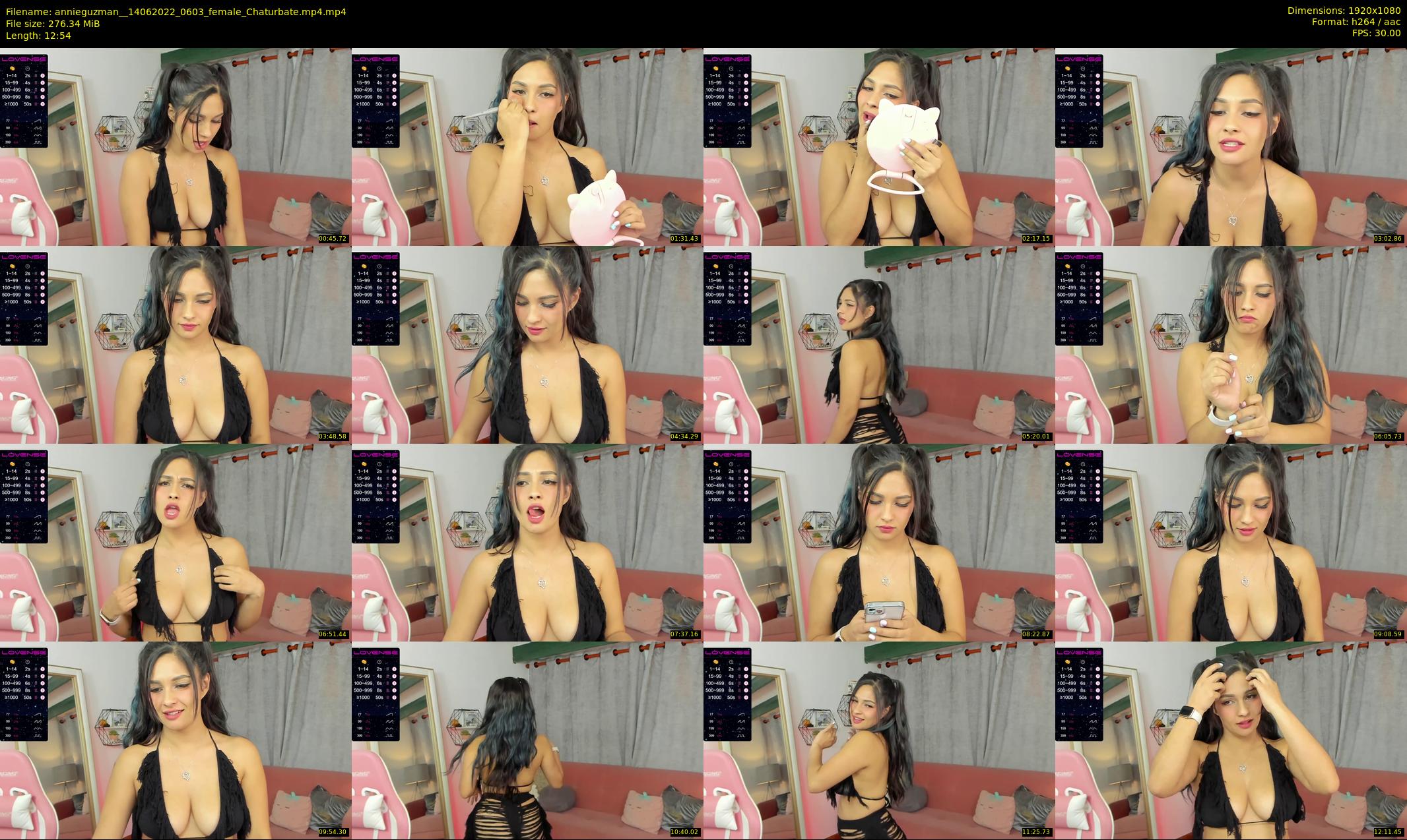 annieguzman_ — 13 minute Chaturbate female cam show recording, 1080p, Jun 14, 2022