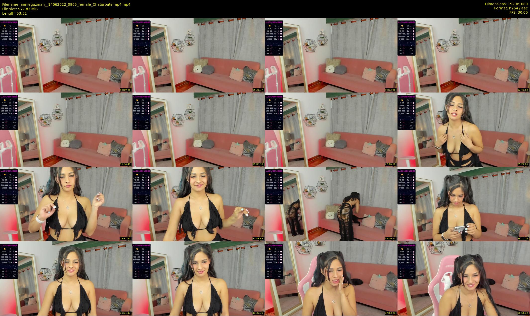 annieguzman_ — 54 minute Chaturbate female cam show recording, 1080p, Jun 14, 2022