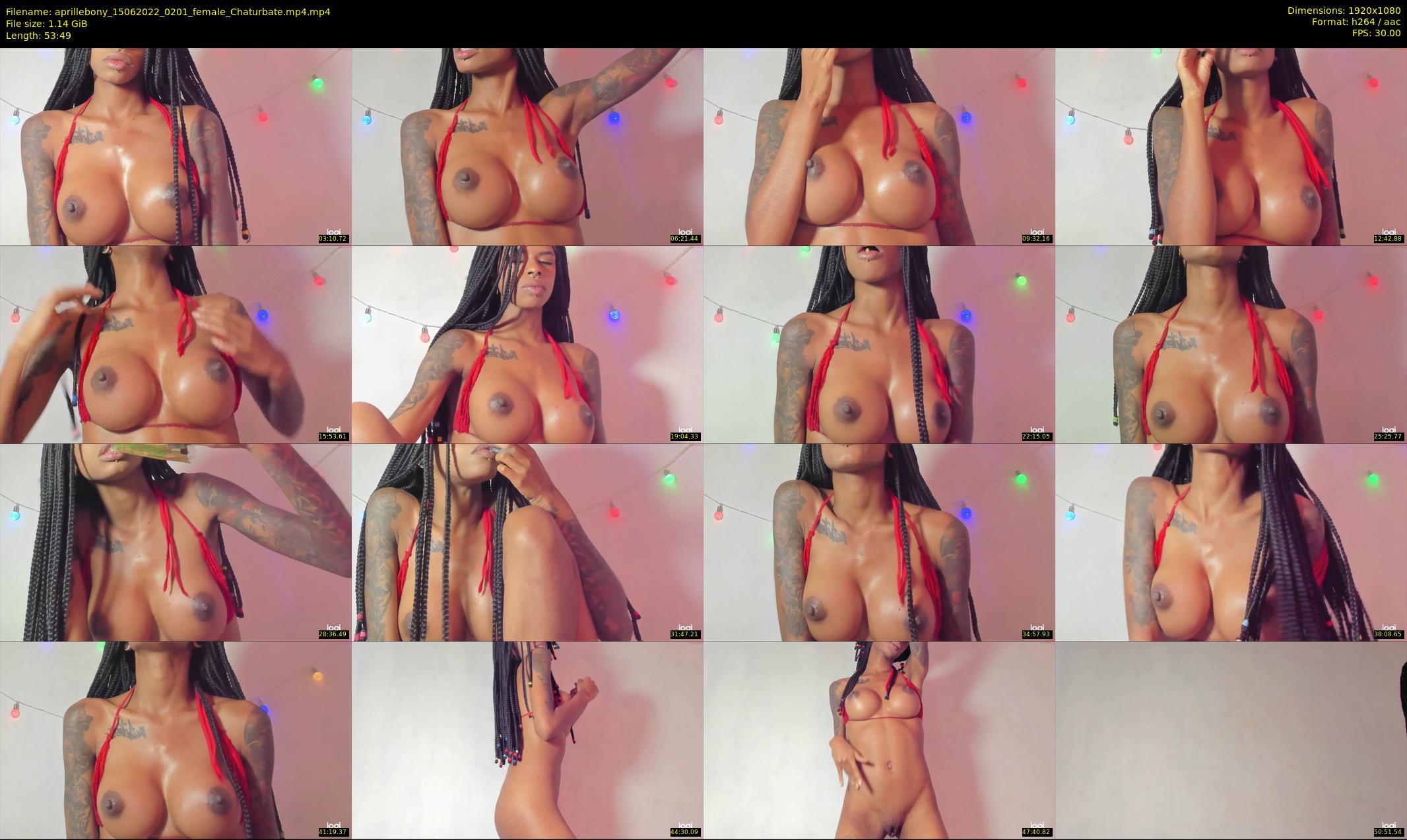 aprillebony — 54 minute Chaturbate female cam show recording, 1080p, Jun 15, 2022