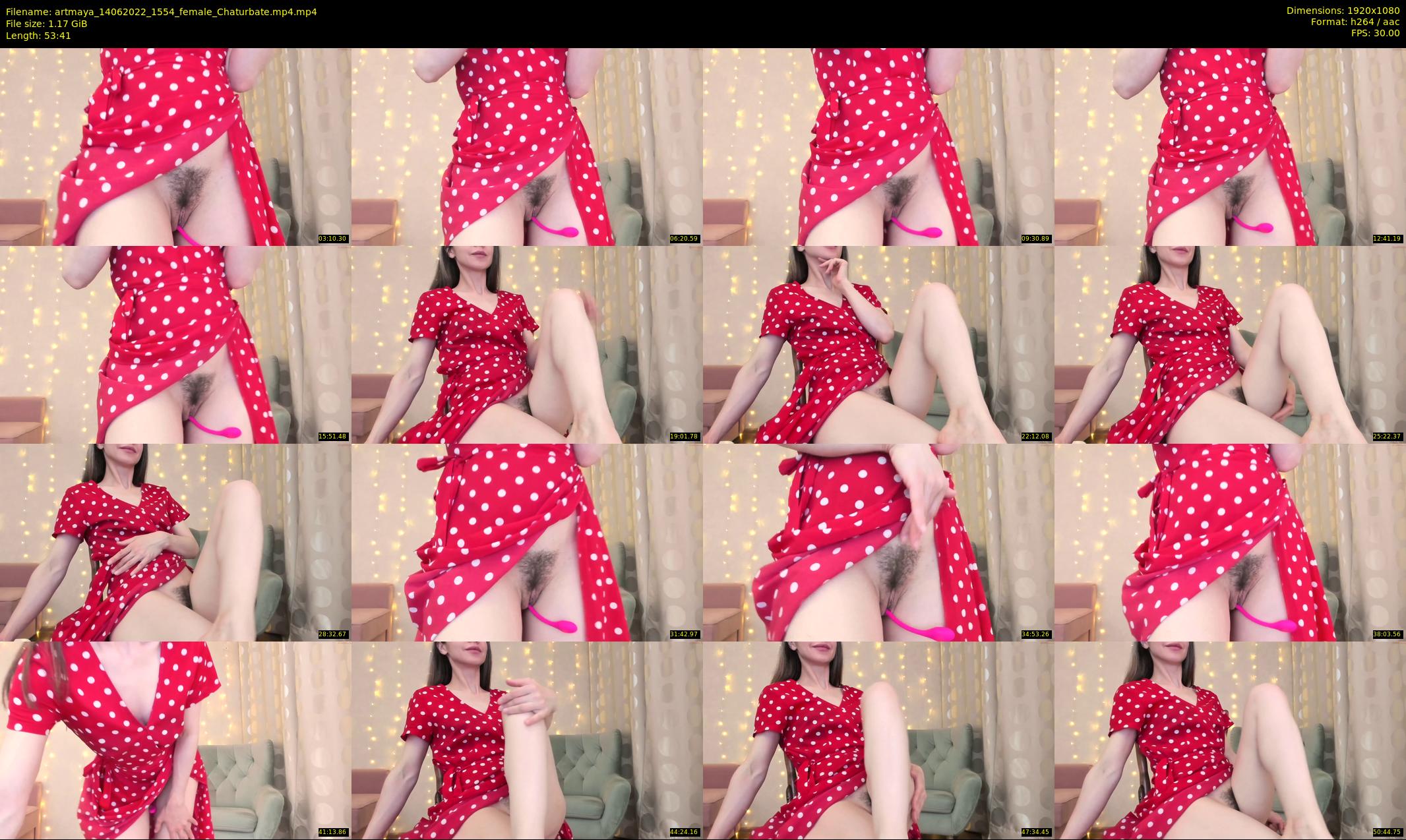 artmaya — 54 minute Chaturbate female cam show recording, 1080p, Jun 14, 2022