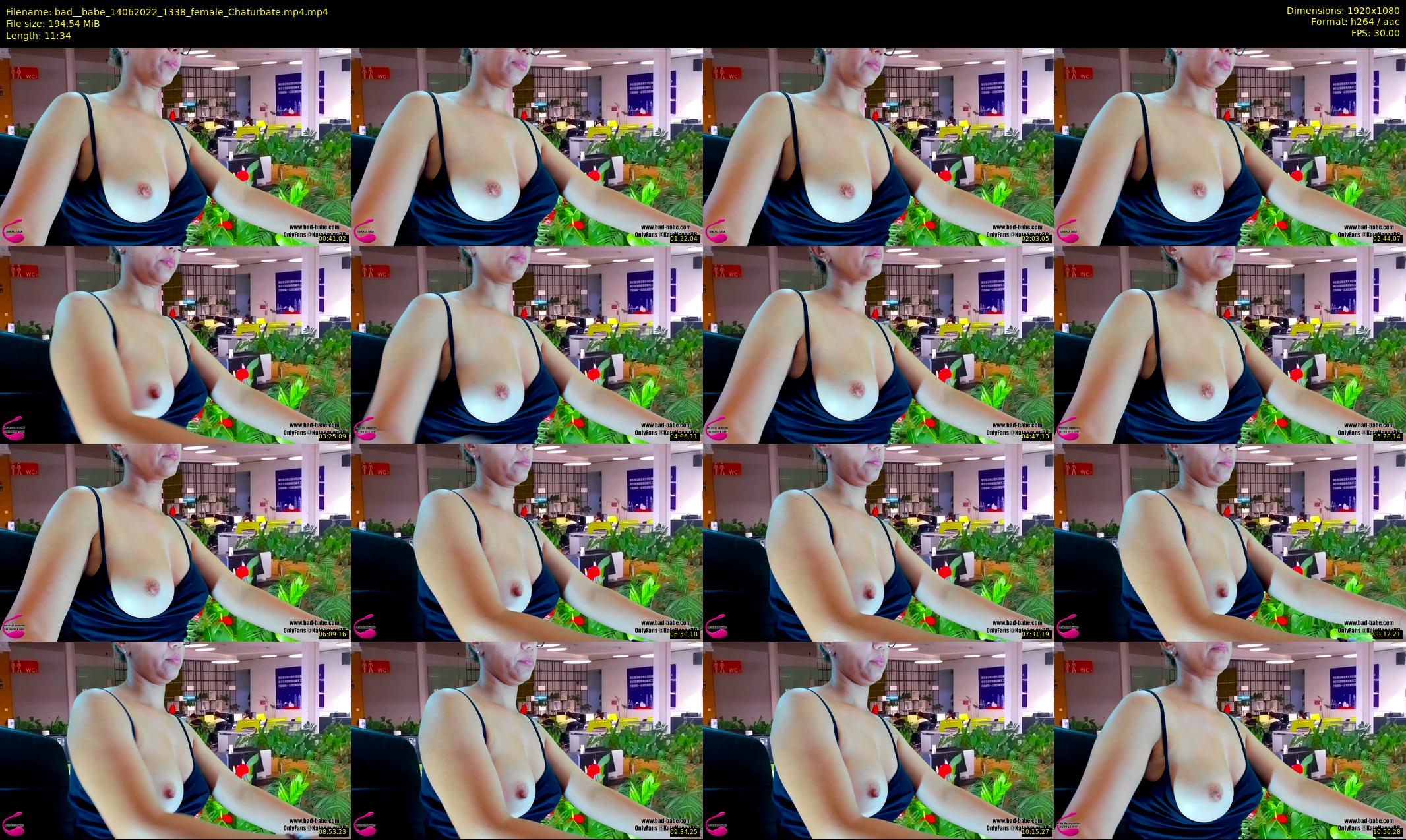 bad__babe — 12 minute Chaturbate female cam show recording, 1080p, Jun 14, 2022