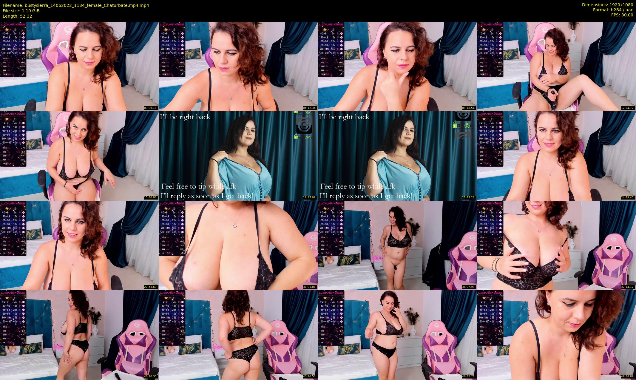 bustysierra — 53 minute Chaturbate female cam show recording, 1080p, Jun 14, 2022
