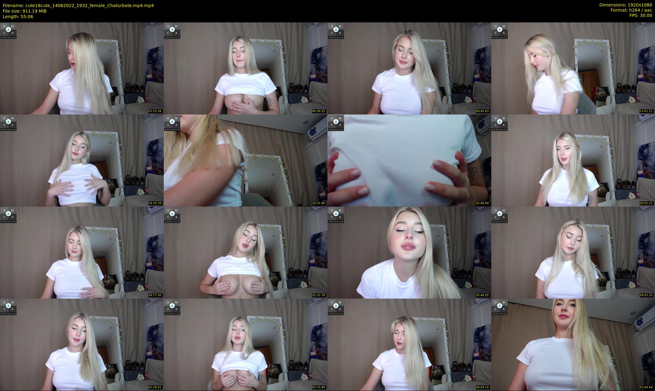 cute18cute — 56 minute Chaturbate female cam show recording, 1080p, Jun 14, 2022