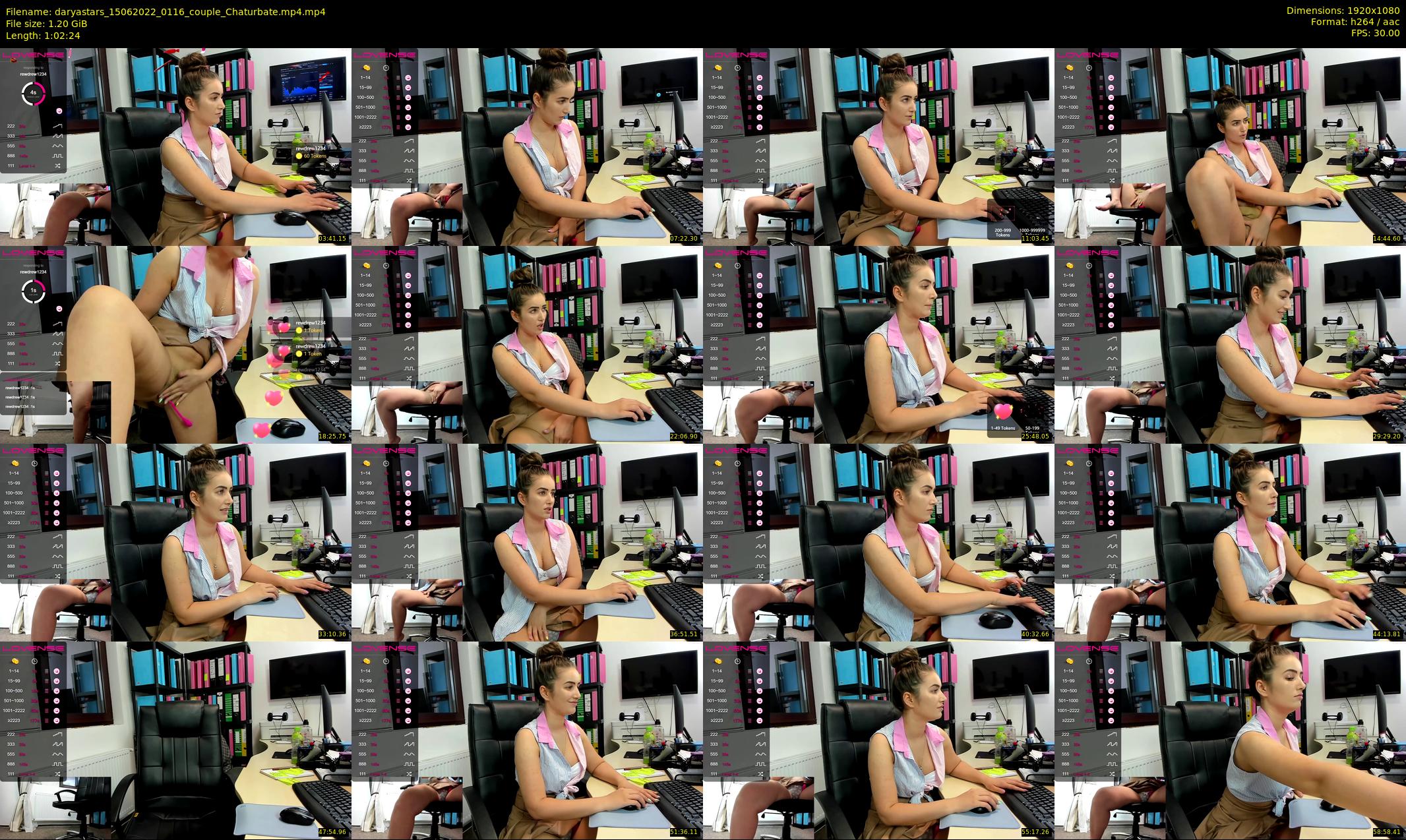 daryastars — 63 minute Chaturbate couple cam show recording, 1080p, Jun 15, 2022