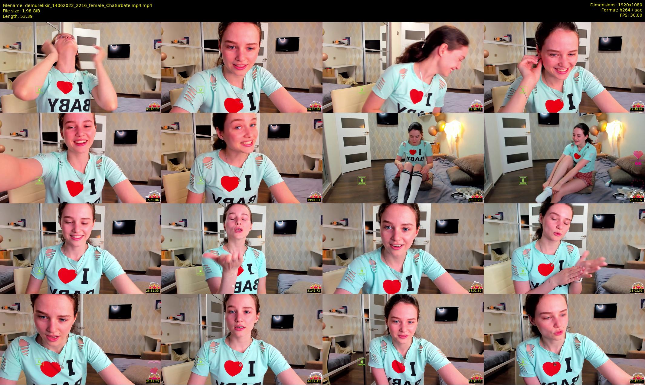 demurelixir — 54 minute Chaturbate female cam show recording, 1080p, Jun 14, 2022