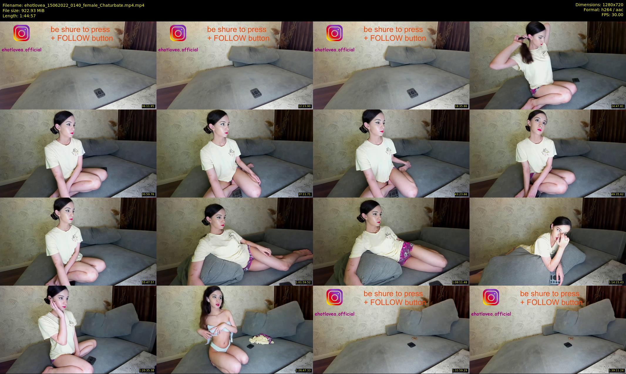 ehotlovea — 105 minute Chaturbate female cam show recording, 720p, Jun 15, 2022