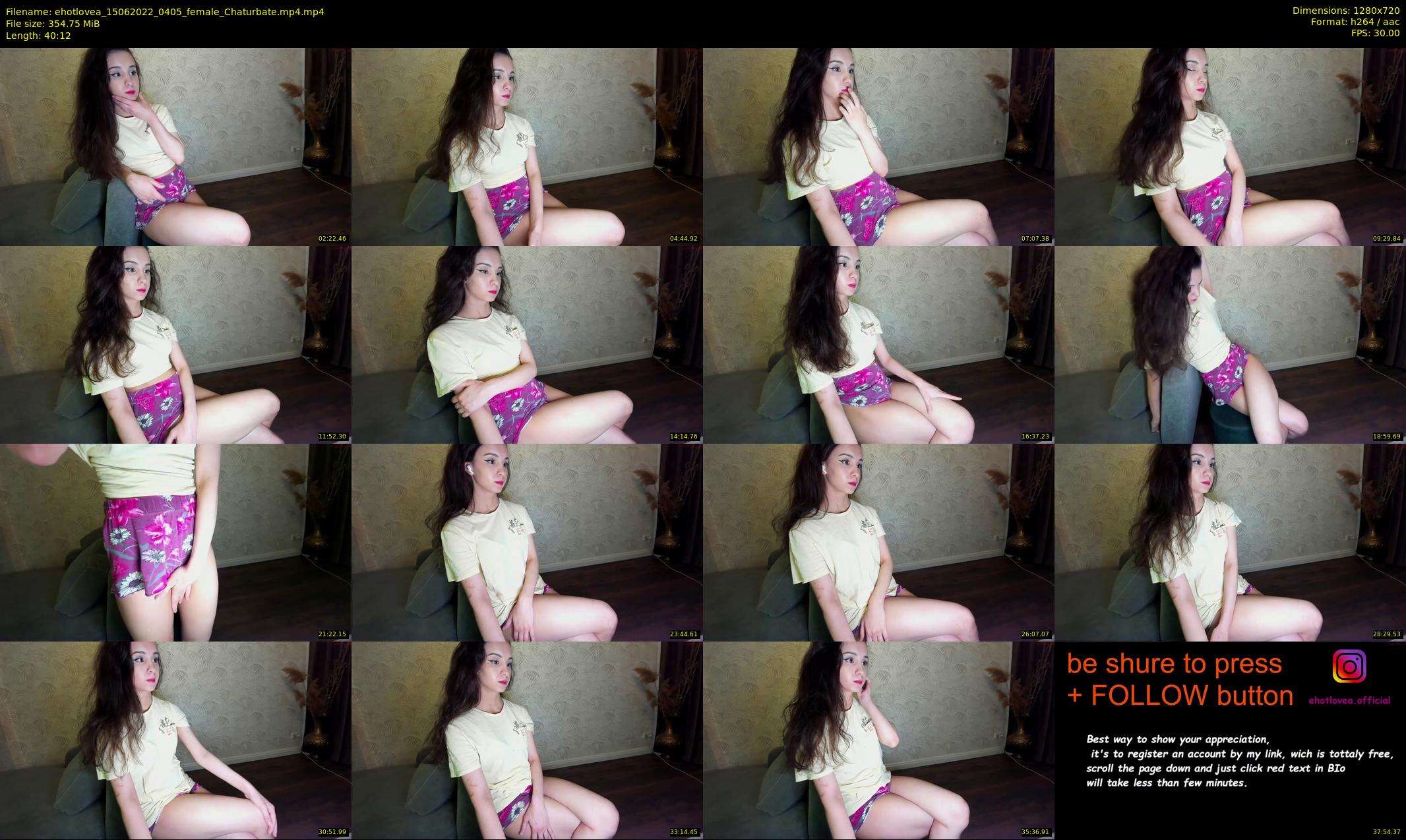 ehotlovea — 41 minute Chaturbate female cam show recording, 720p, Jun 15, 2022
