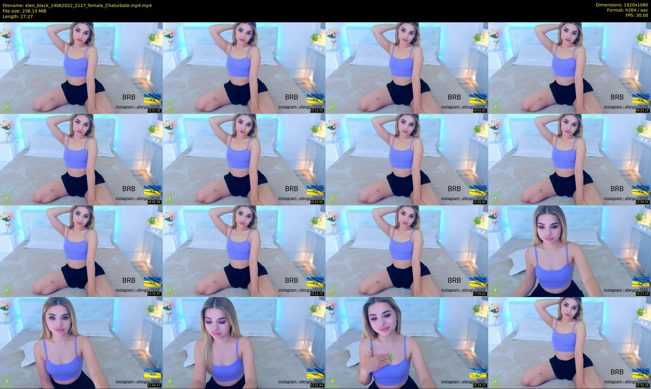 elen_black — 28 minute Chaturbate female cam show recording, 1080p, Jun 14, 2022