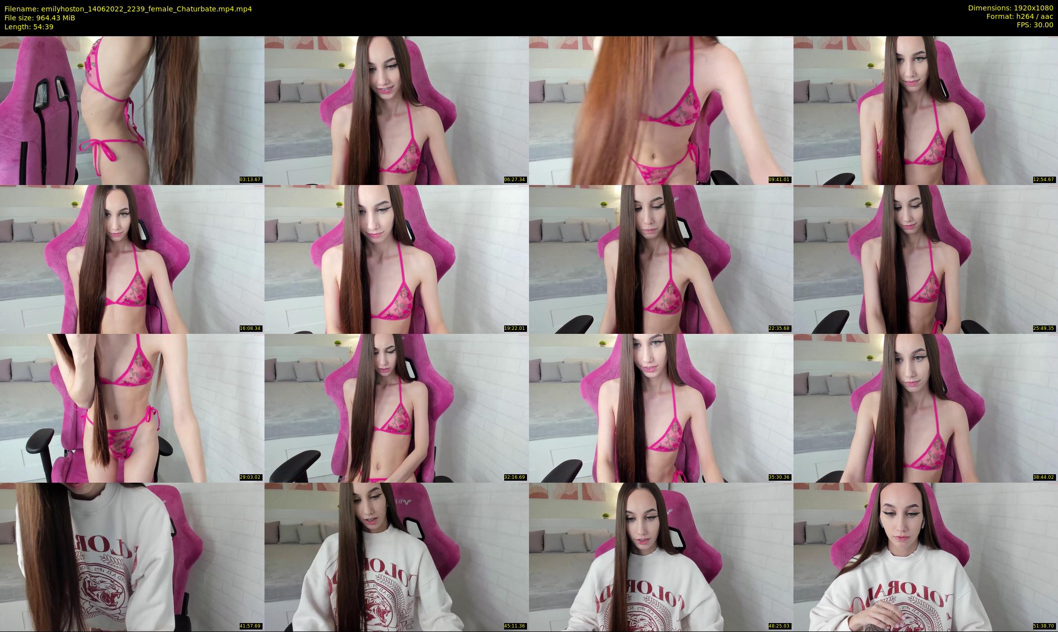 emilyhoston — 55 minute Chaturbate female cam show recording, 1080p, Jun 14, 2022