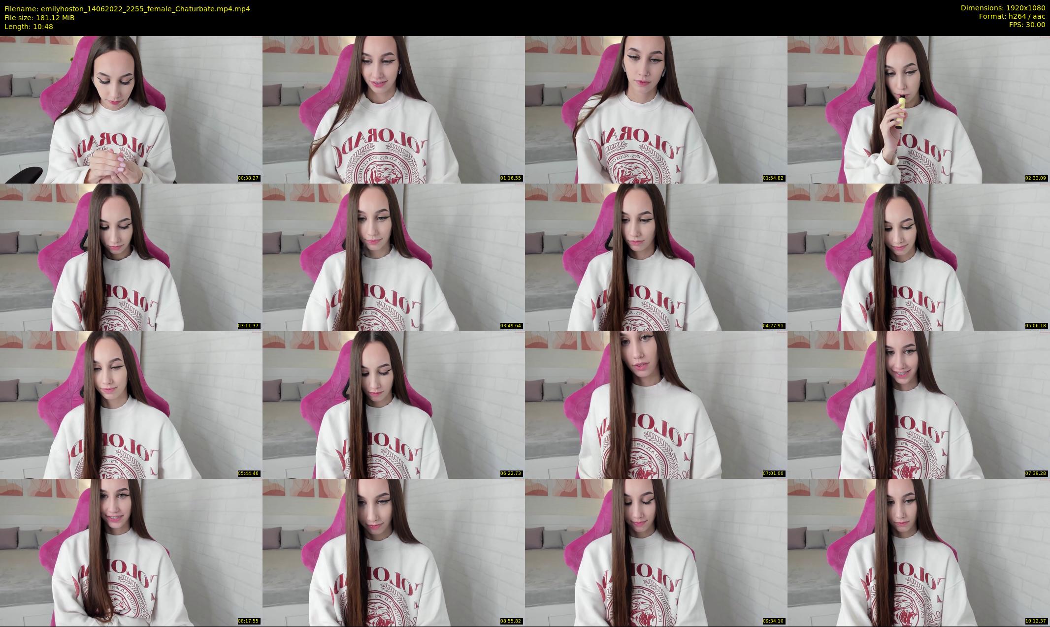 emilyhoston — 11 minute Chaturbate female cam show recording, 1080p, Jun 14, 2022