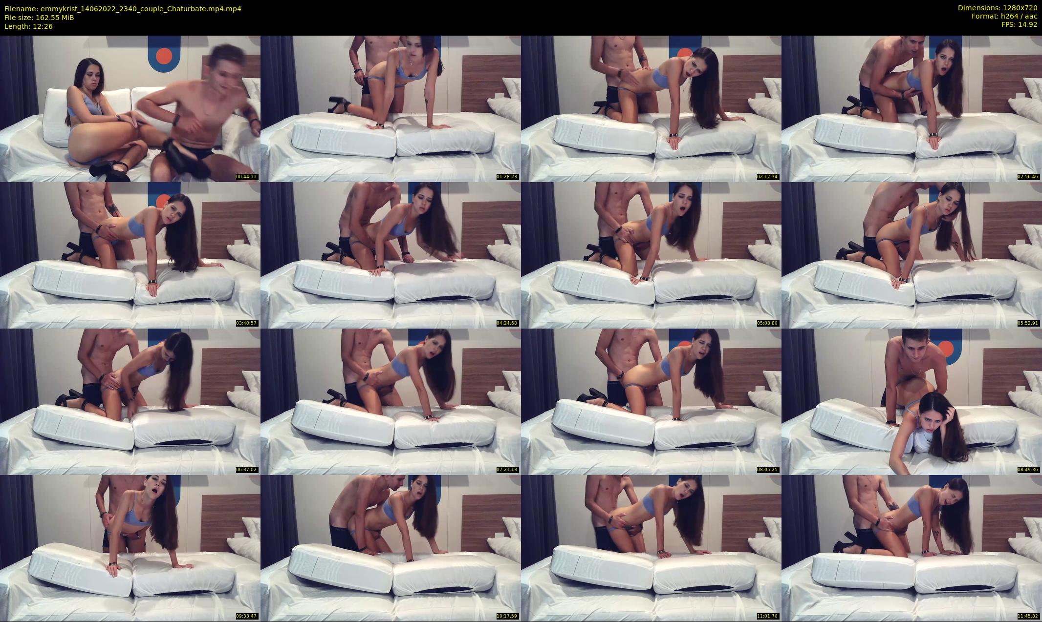 emmykrist — 13 minute Chaturbate couple cam show recording, 720p, Jun 14, 2022