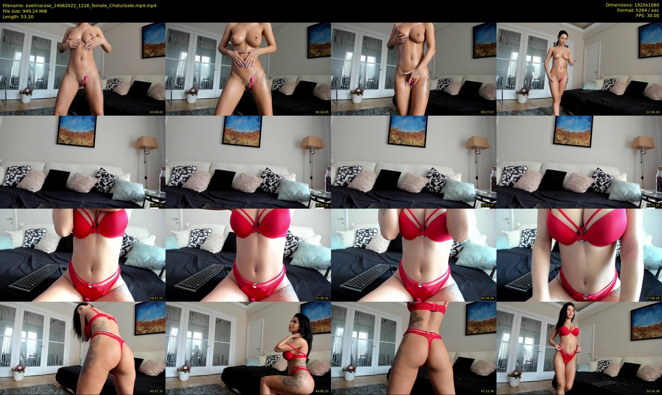 evelinarose — 54 minute Chaturbate female cam show recording, 1080p, Jun 14, 2022