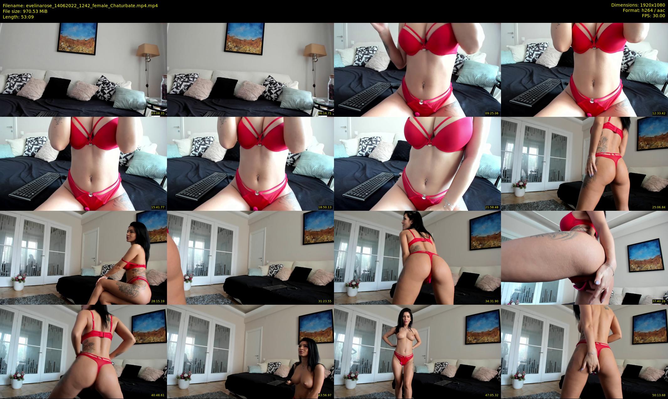 evelinarose — 54 minute Chaturbate female cam show recording, 1080p, Jun 14, 2022