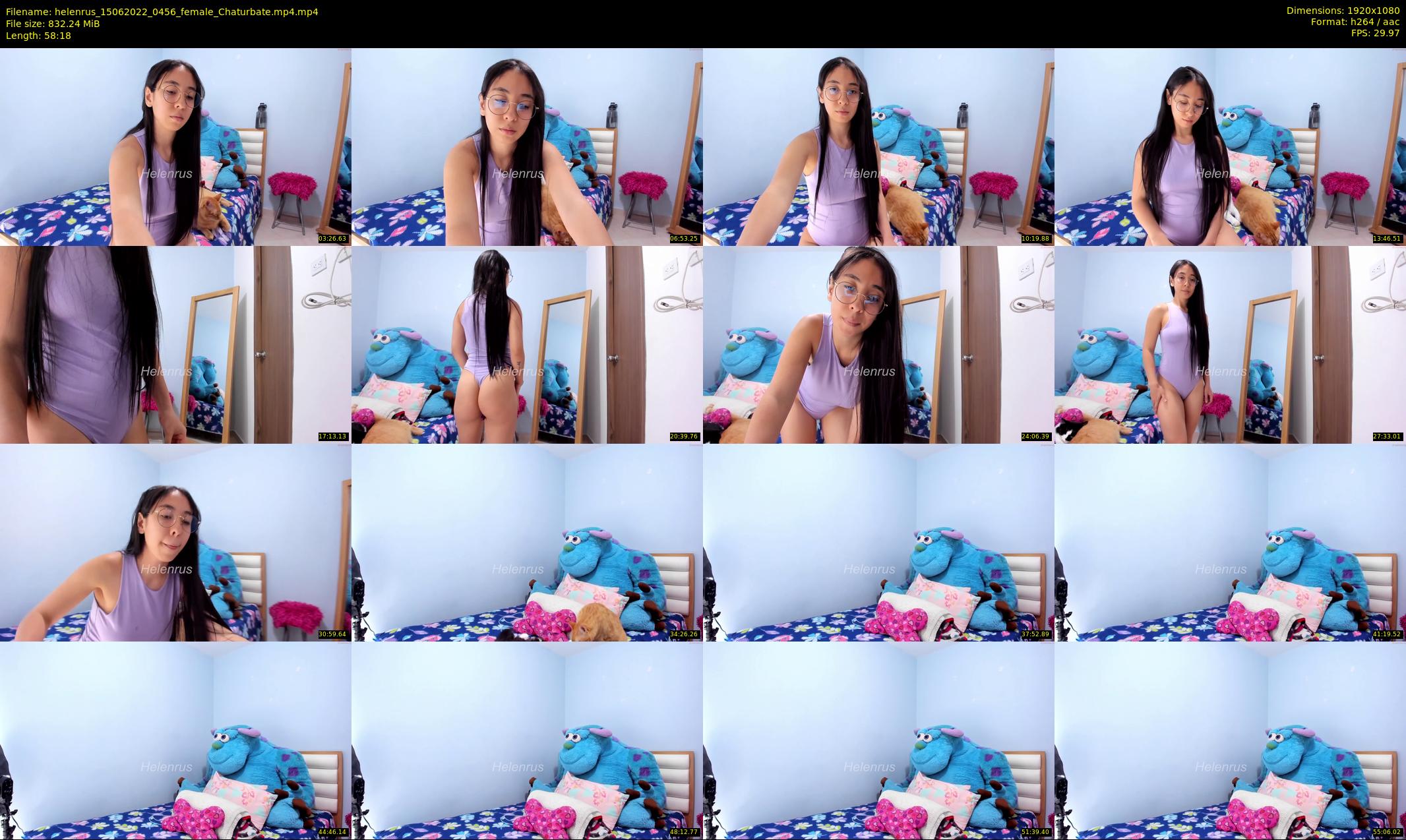 helenrus — 59 minute Chaturbate female cam show recording, 1080p, Jun 15, 2022