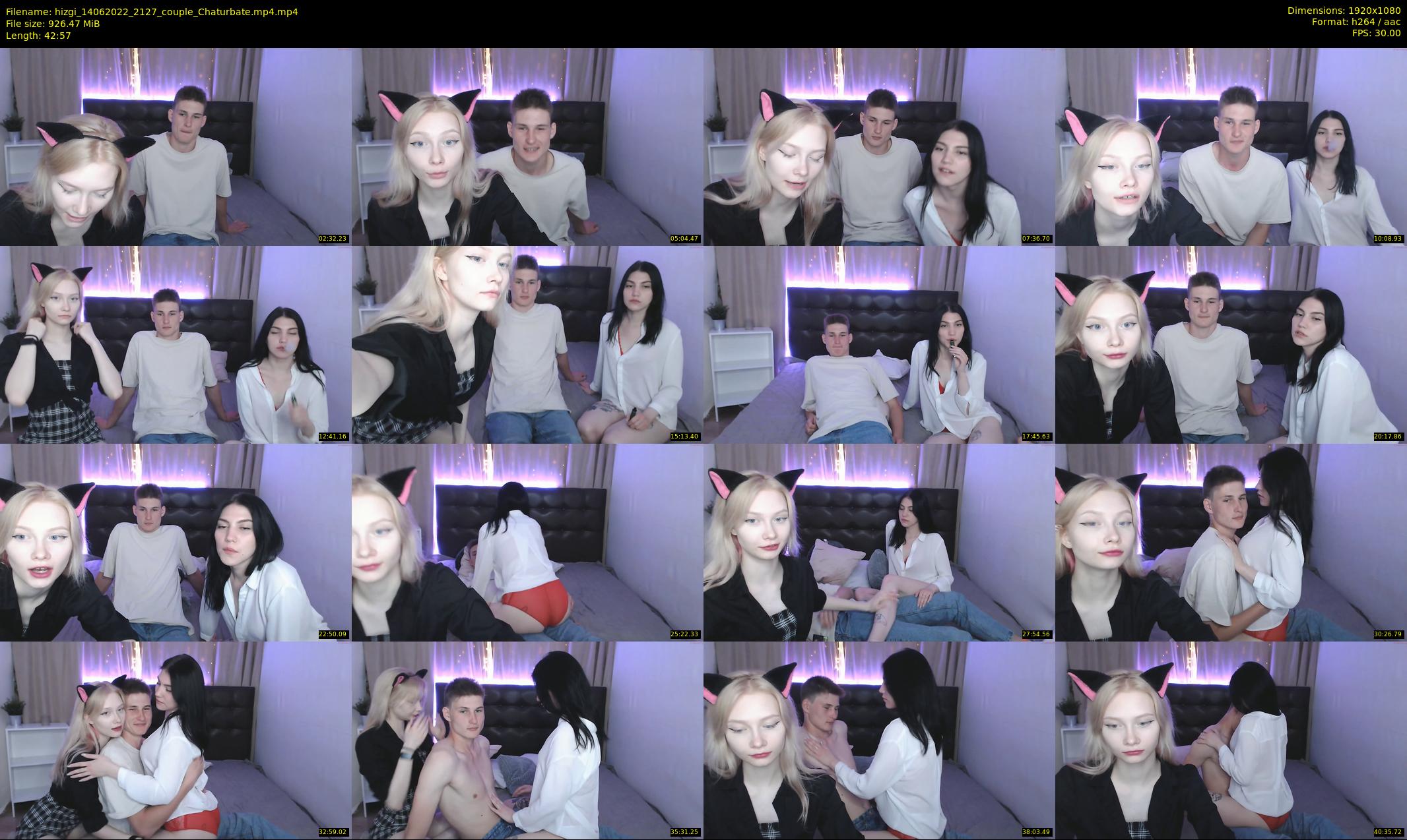 hizgi — 43 minute Chaturbate couple cam show recording, 1080p, Jun 14, 2022