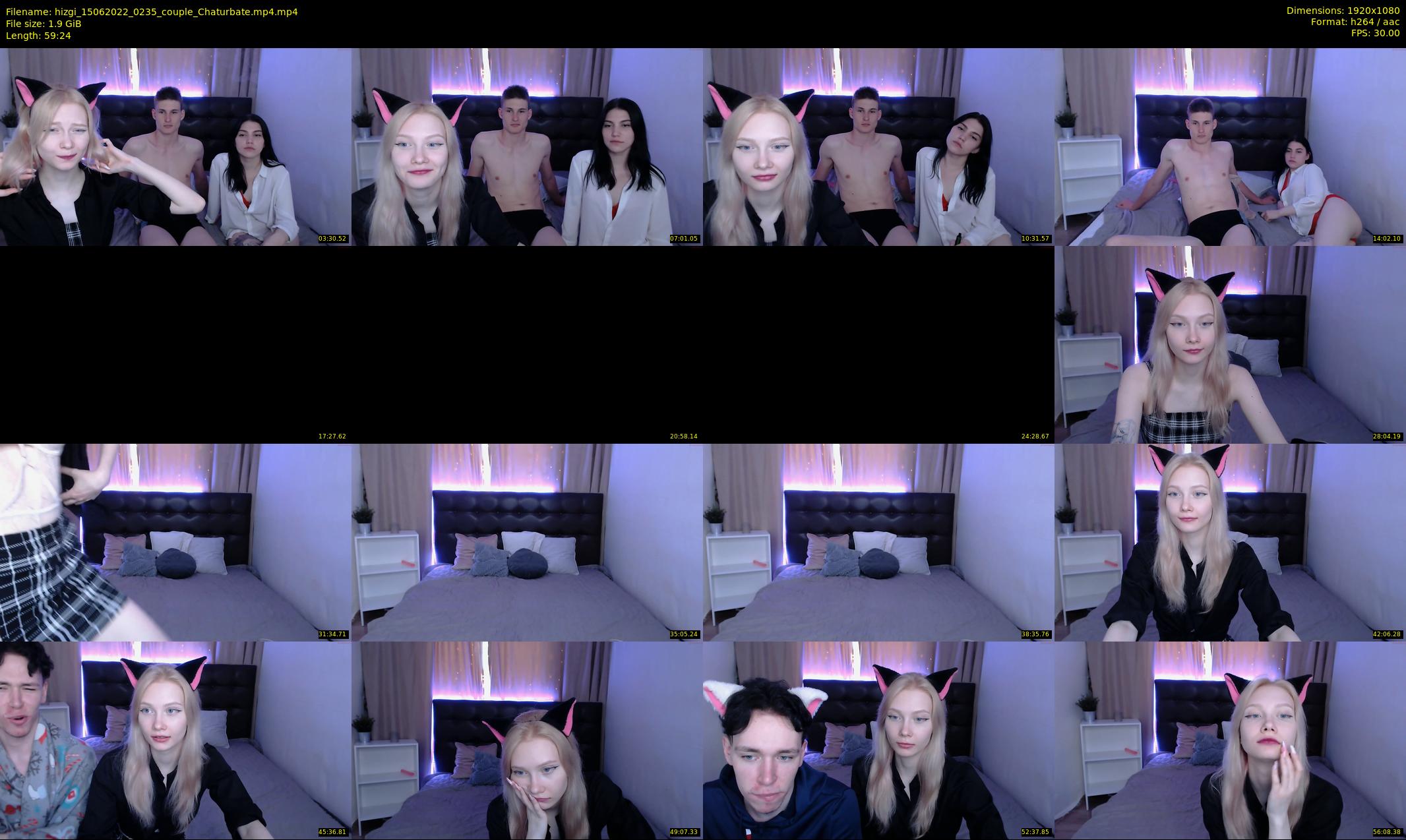 hizgi — 60 minute Chaturbate couple cam show recording, 1080p, Jun 15, 2022