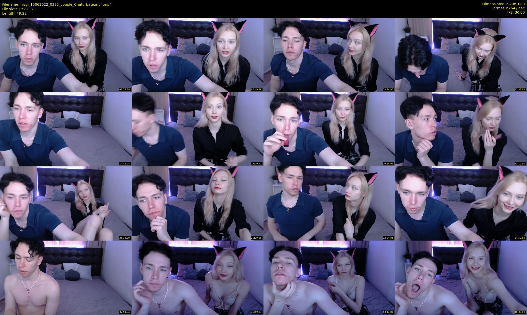 hizgi — 50 minute Chaturbate couple cam show recording, 1080p, Jun 15, 2022