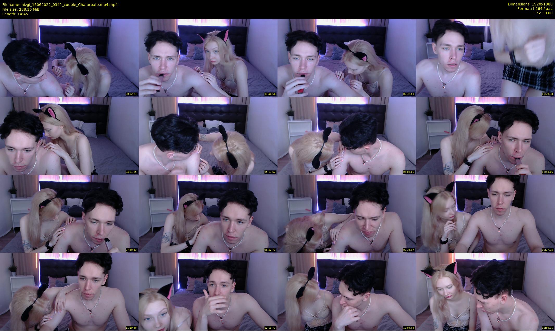 hizgi — 15 minute Chaturbate couple cam show recording, 1080p, Jun 15, 2022