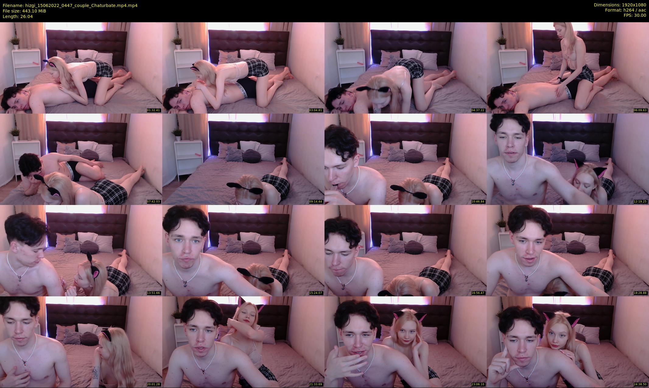 hizgi — 27 minute Chaturbate couple cam show recording, 1080p, Jun 15, 2022