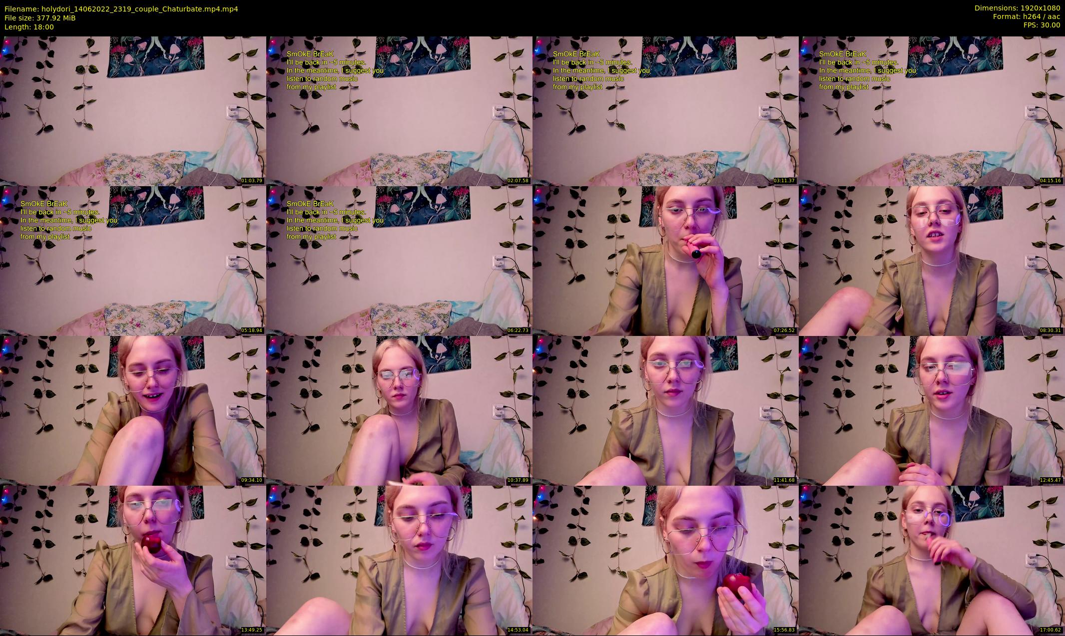 holydori — 18 minute Chaturbate female cam show recording, 1080p, Jun 14, 2022