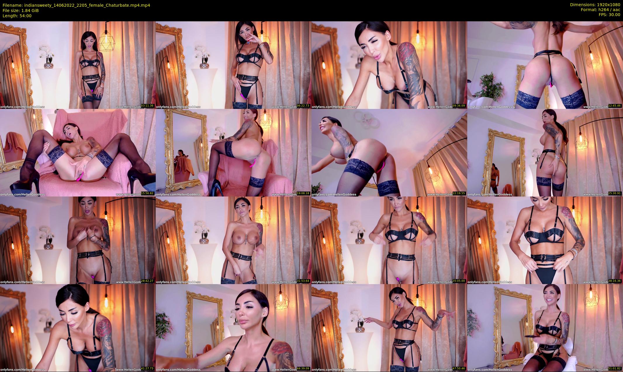 indiansweety — 54 minute Chaturbate female cam show recording, 1080p, Jun 14, 2022