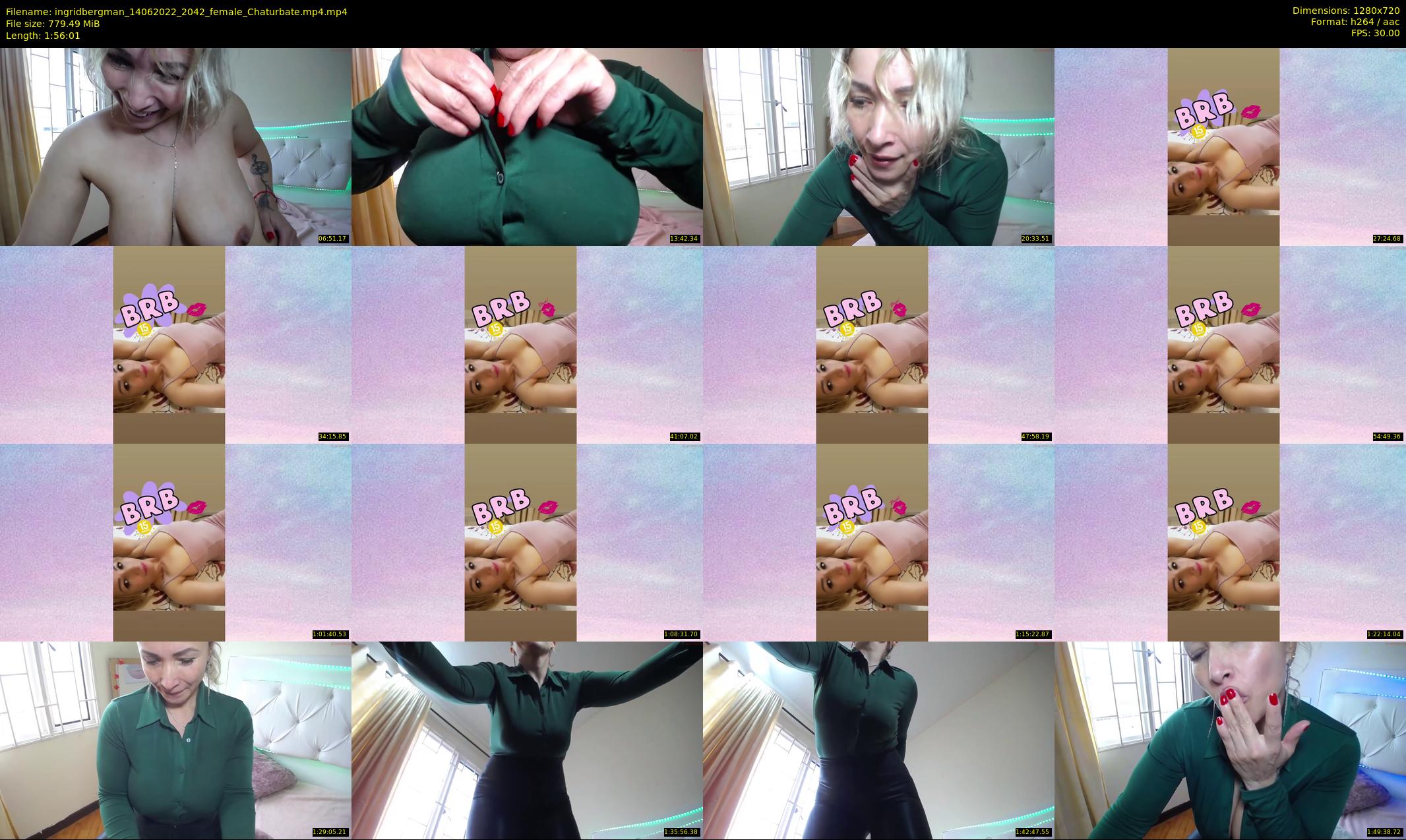 ingridbergman — 117 minute Chaturbate female cam show recording, 720p, Jun 14, 2022