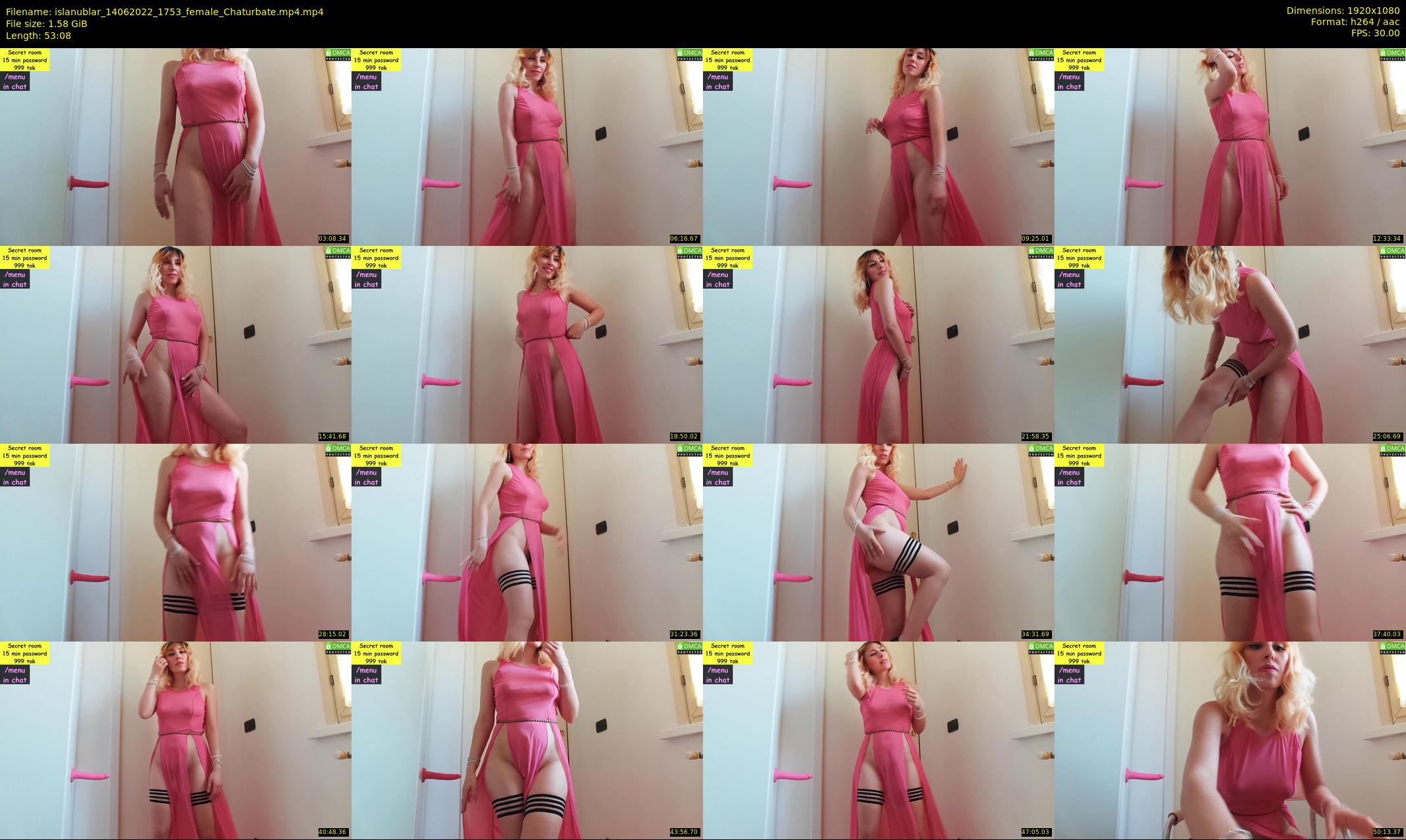 islanublar — 54 minute Chaturbate female cam show recording, 1080p, Jun 14, 2022