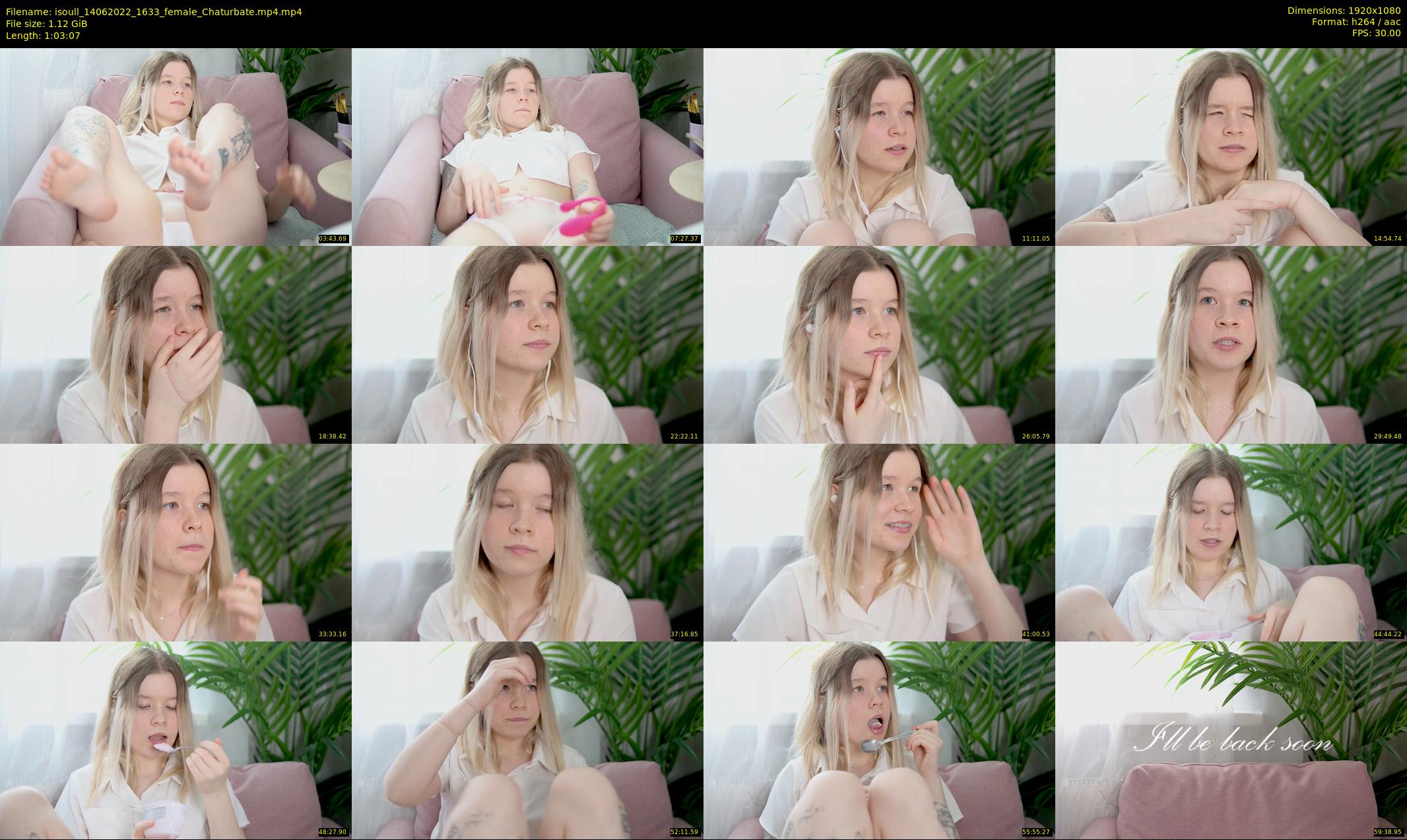 isoull — 64 minute Chaturbate female cam show recording, 1080p, Jun 14, 2022