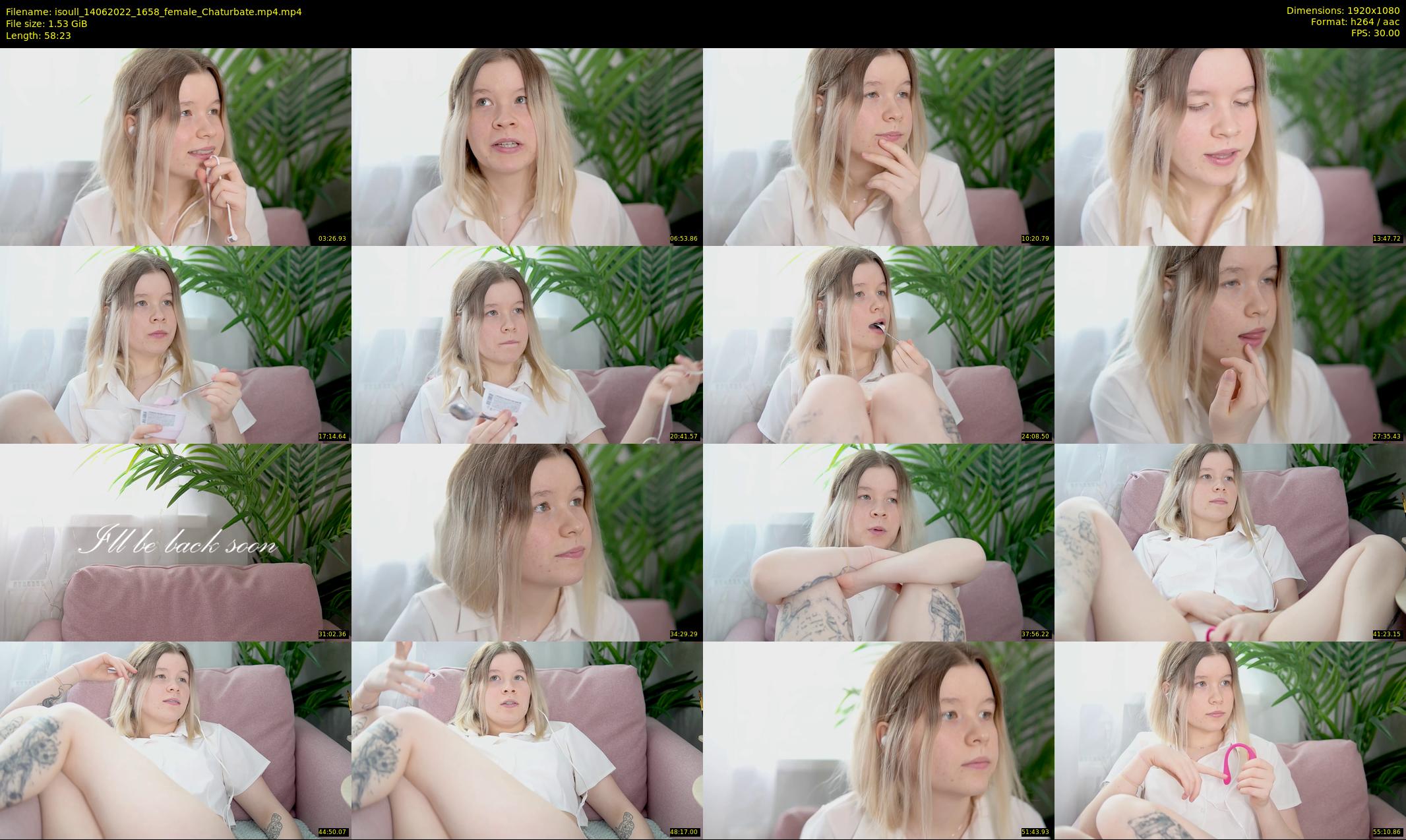 isoull — 59 minute Chaturbate female cam show recording, 1080p, Jun 14, 2022