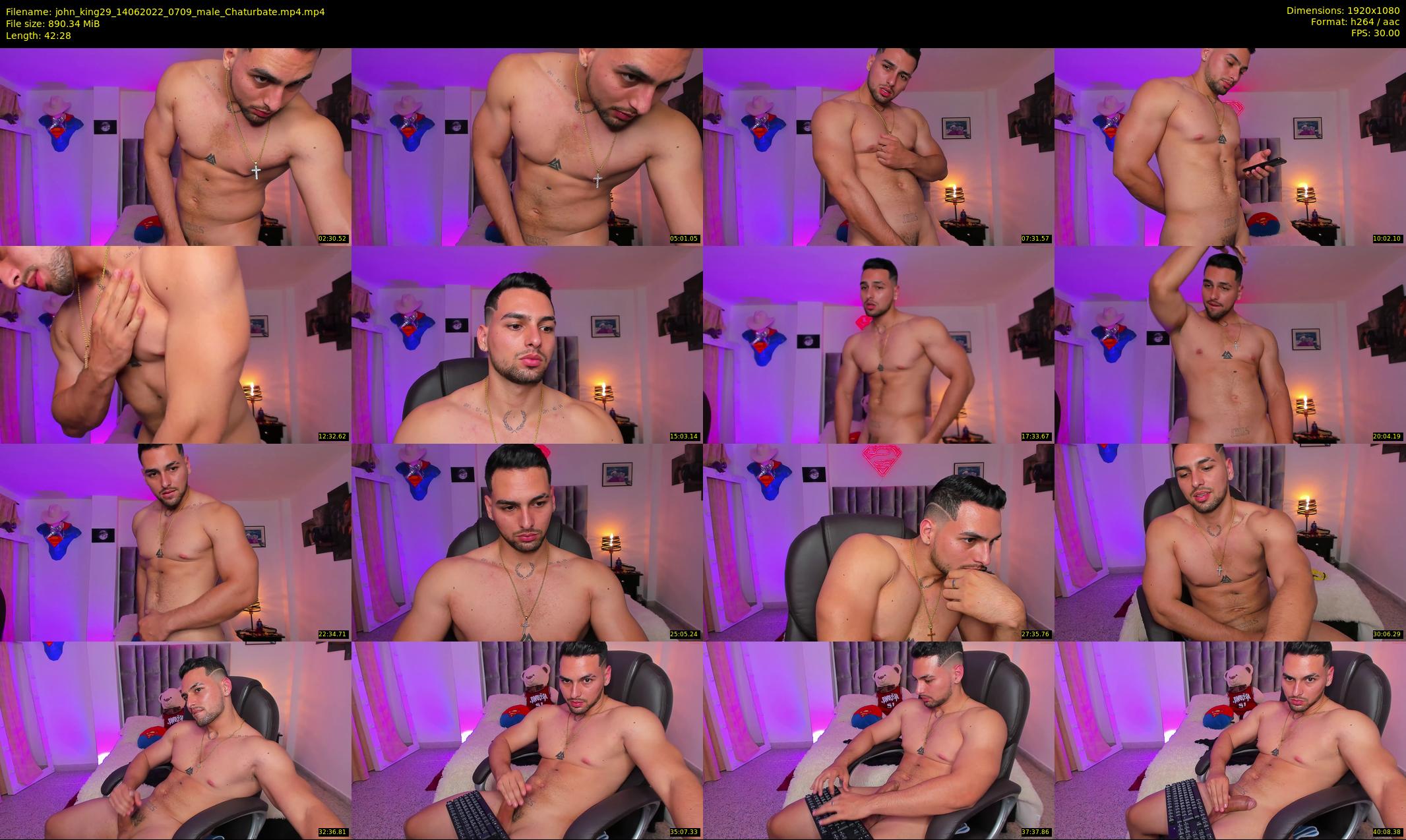 john_king29 — 43 minute Chaturbate male cam show recording, 1080p, Jun 14, 2022