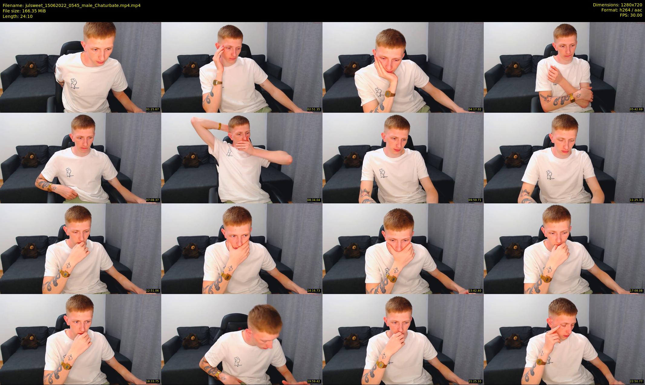 julsweet — 25 minute Chaturbate male cam show recording, 720p, Jun 15, 2022