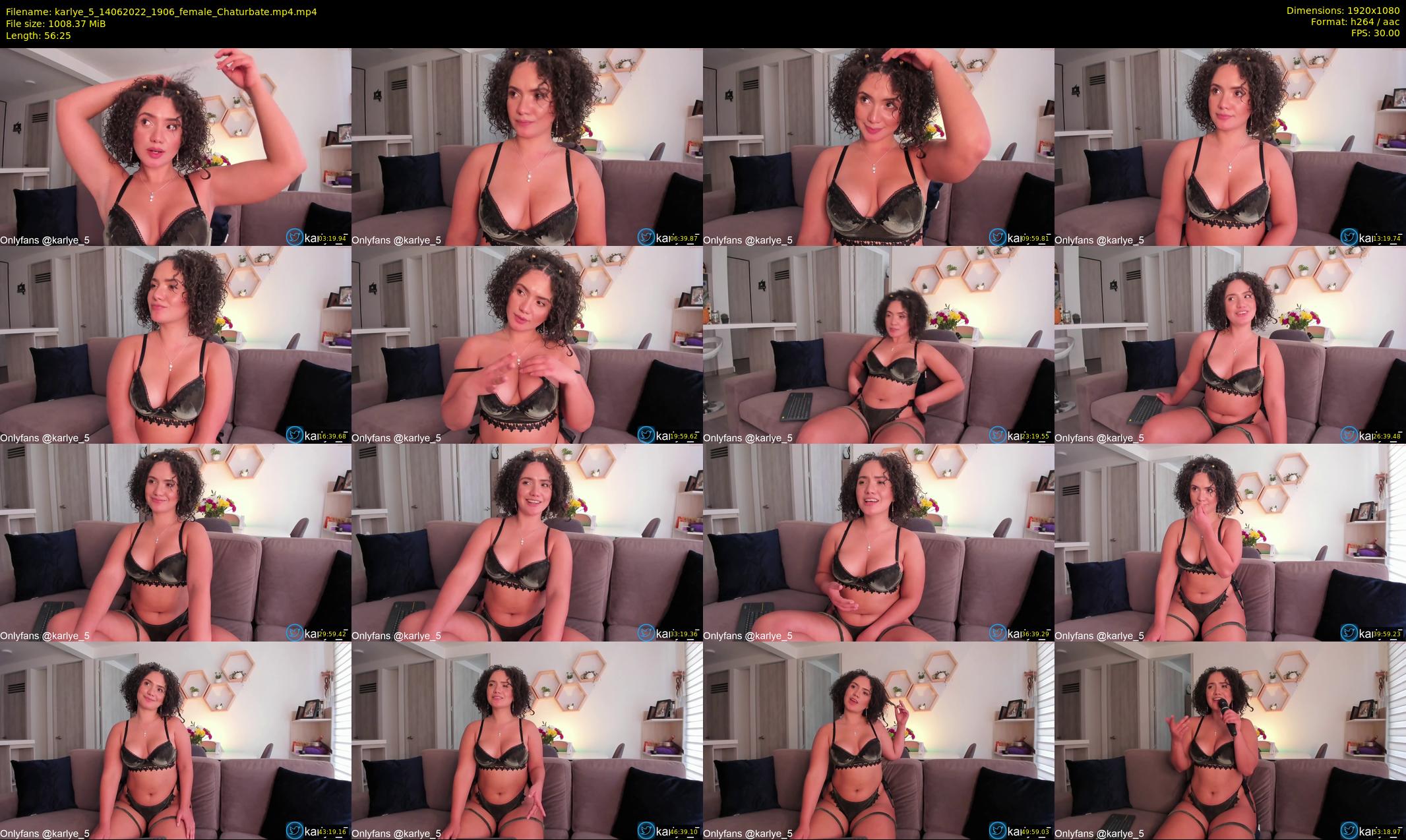 karlye_5 — 57 minute Chaturbate female cam show recording, 1080p, Jun 14, 2022