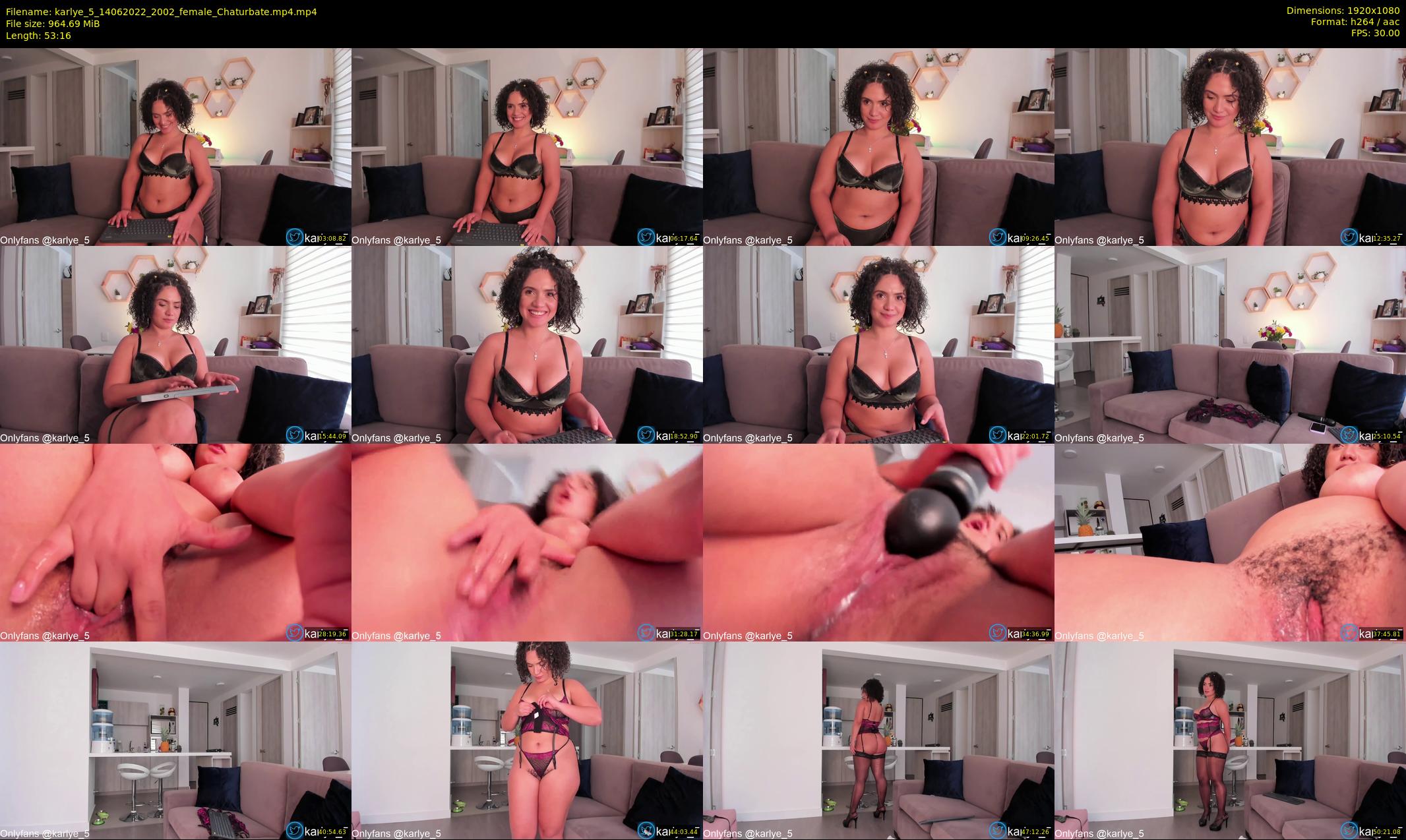 karlye_5 — 54 minute Chaturbate female cam show recording, 1080p, Jun 14, 2022