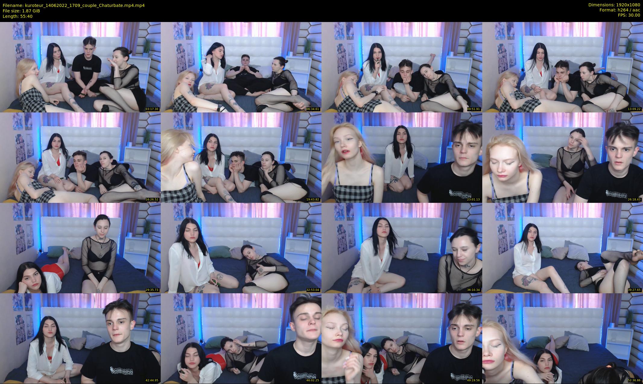 kuroteur — 56 minute Chaturbate couple cam show recording, 1080p, Jun 14, 2022
