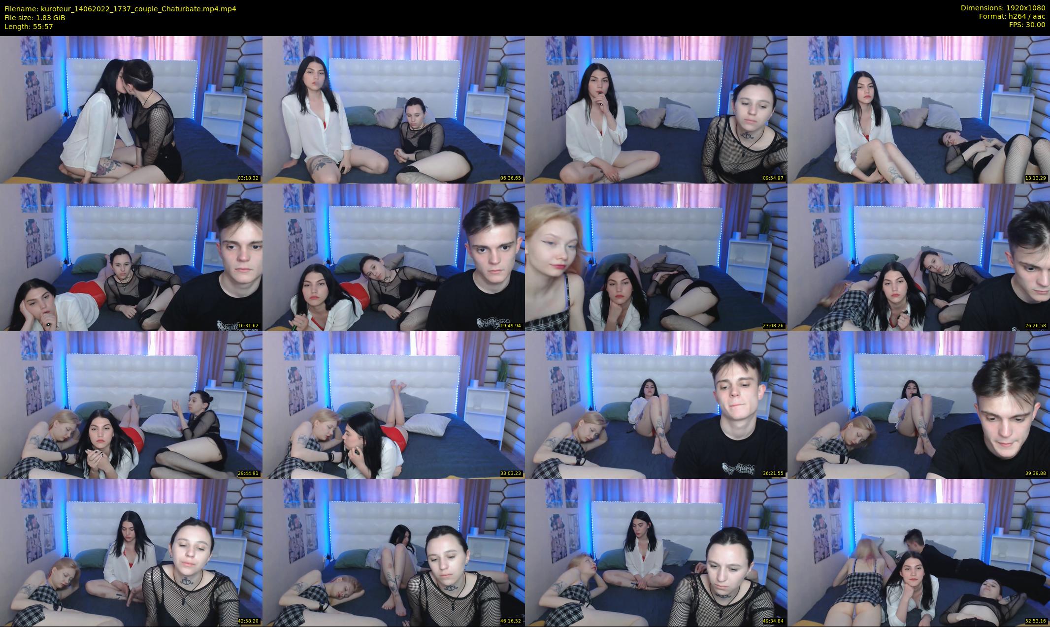 kuroteur — 56 minute Chaturbate couple cam show recording, 1080p, Jun 14, 2022
