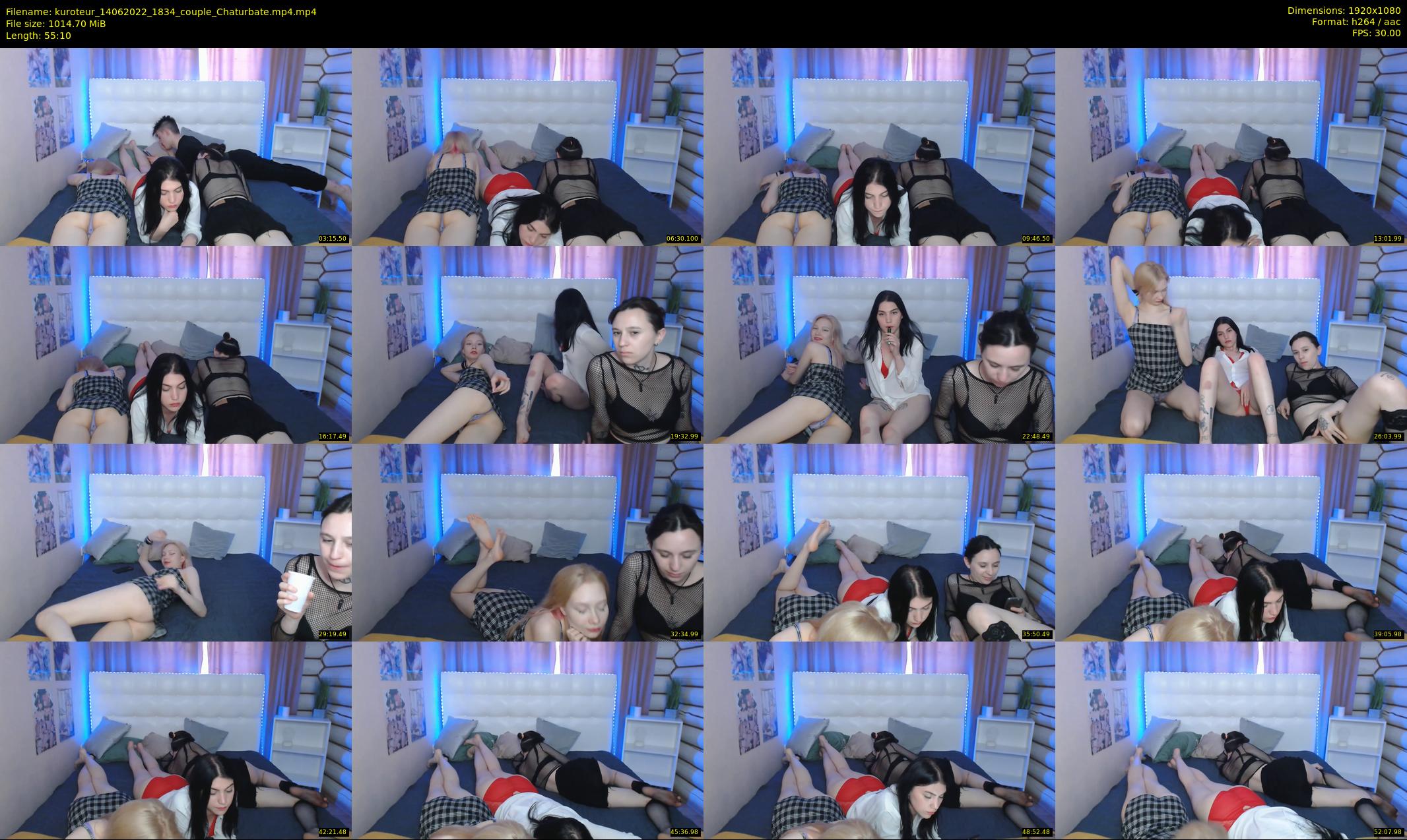 kuroteur — 56 minute Chaturbate couple cam show recording, 1080p, Jun 14, 2022