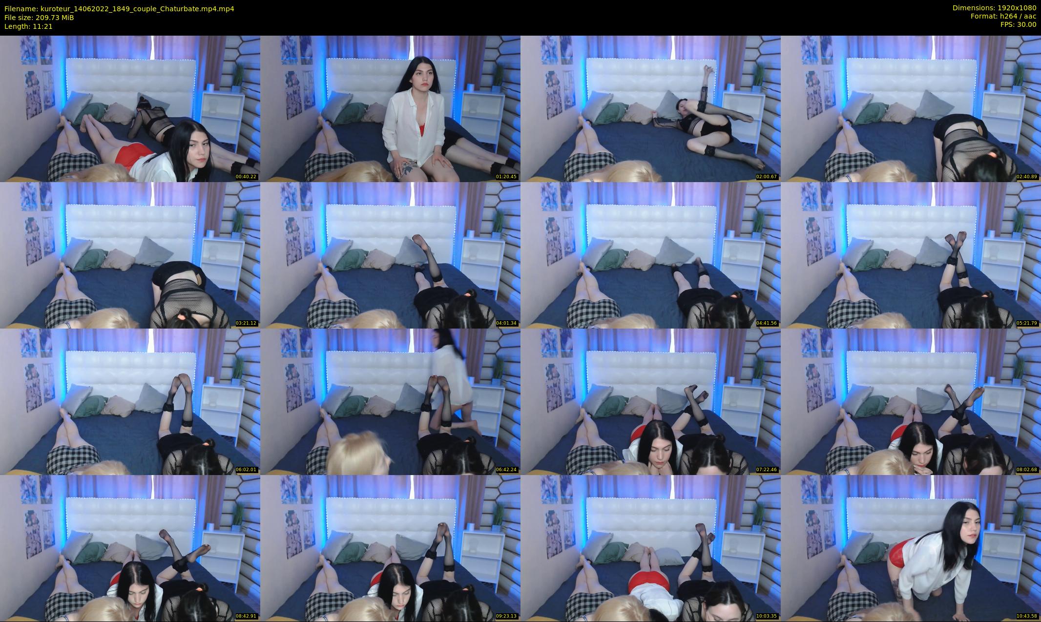 kuroteur — 12 minute Chaturbate couple cam show recording, 1080p, Jun 14, 2022