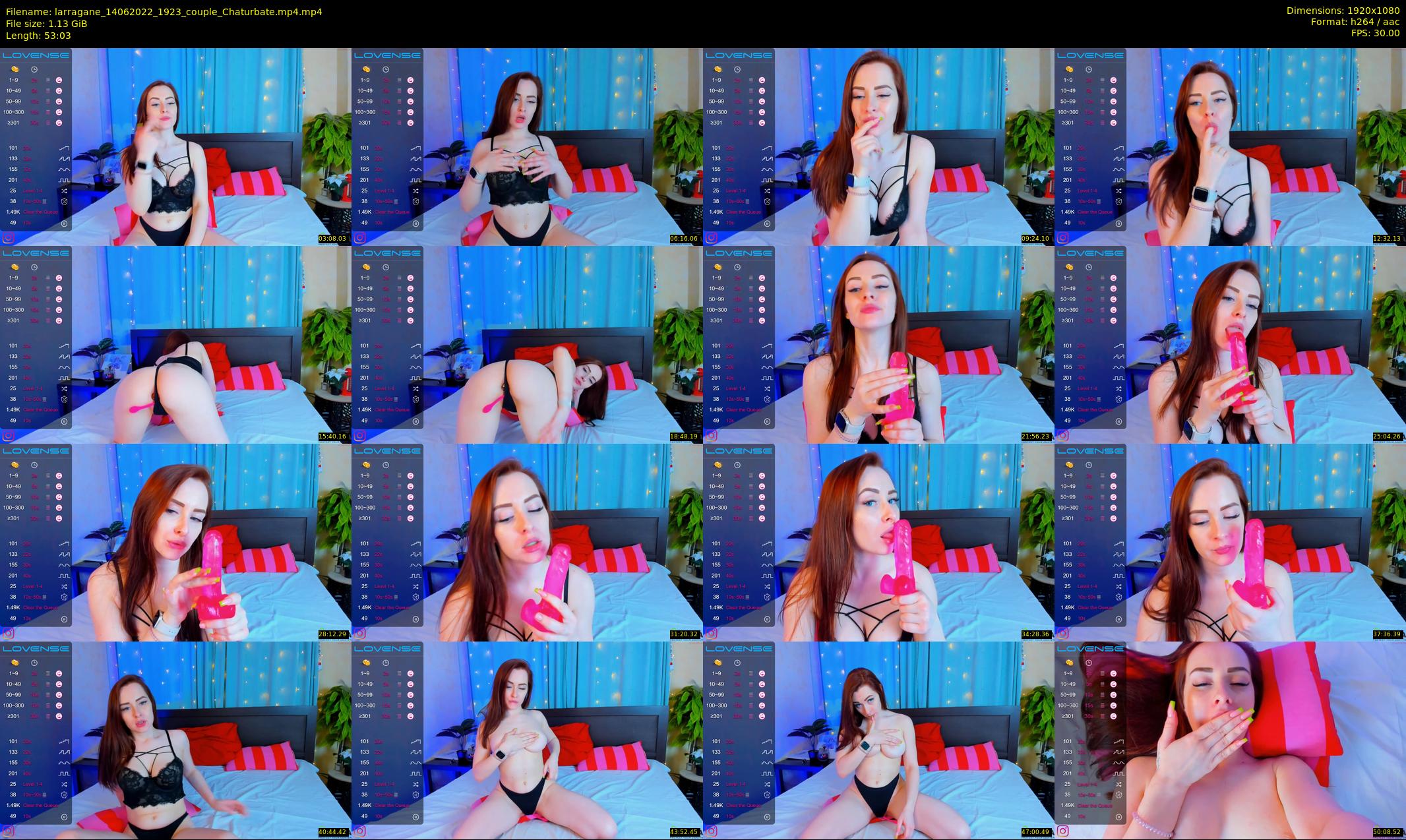 larragane — 54 minute Chaturbate couple cam show recording, 1080p, Jun 14, 2022