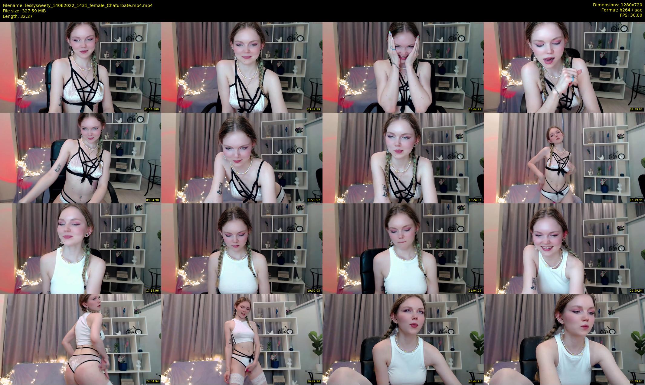 lessysweety — 33 minute Chaturbate female cam show recording, 720p, Jun 14, 2022