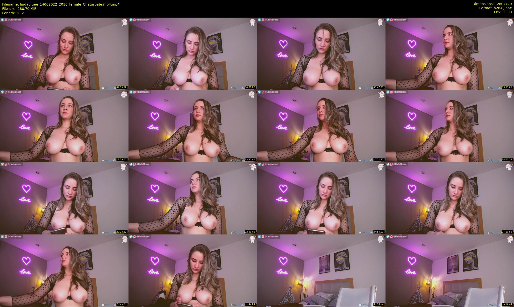lindabluee — 39 minute Chaturbate female cam show recording, 720p, Jun 14, 2022