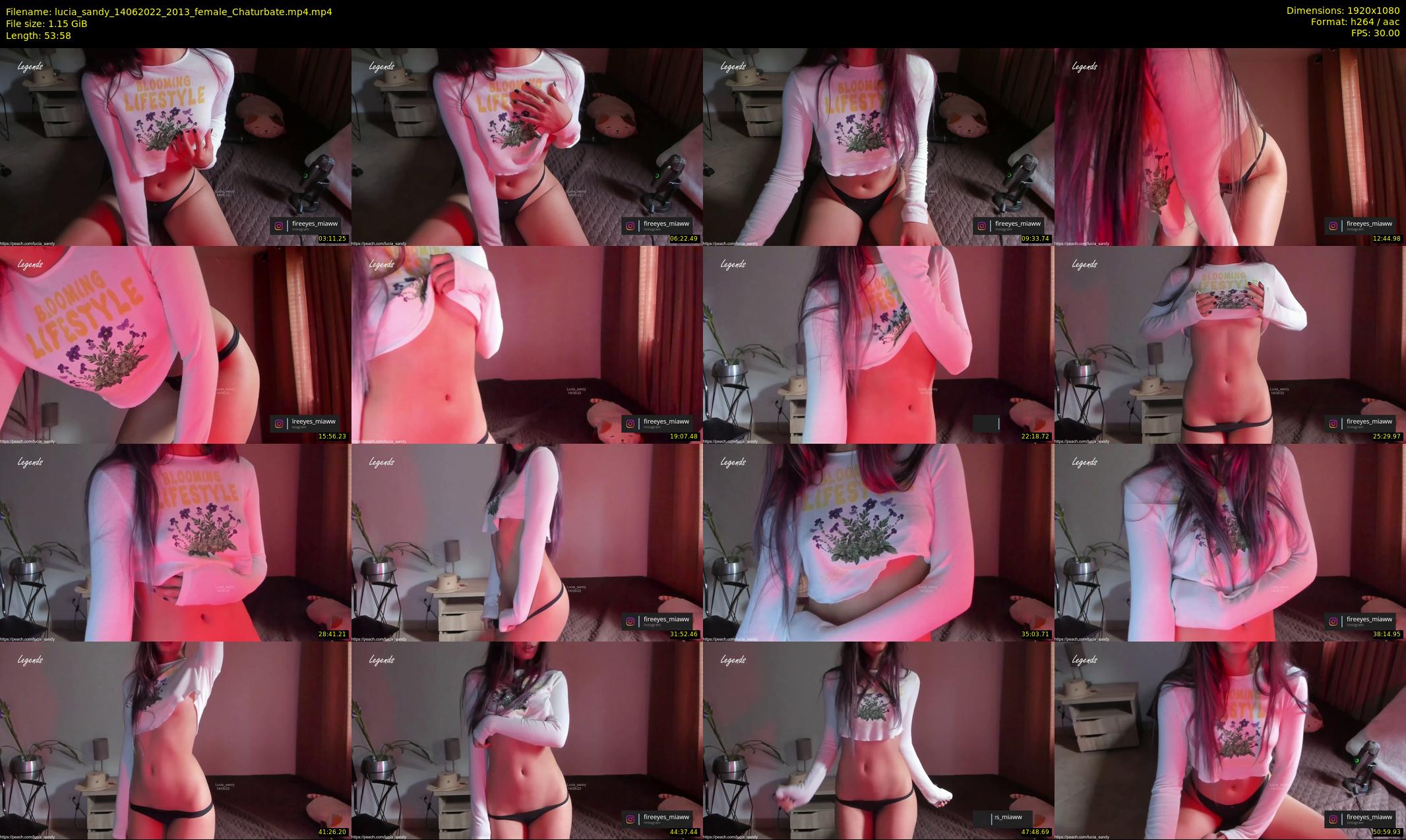 lucia_sandy — 54 minute Chaturbate female cam show recording, 1080p, Jun 14, 2022
