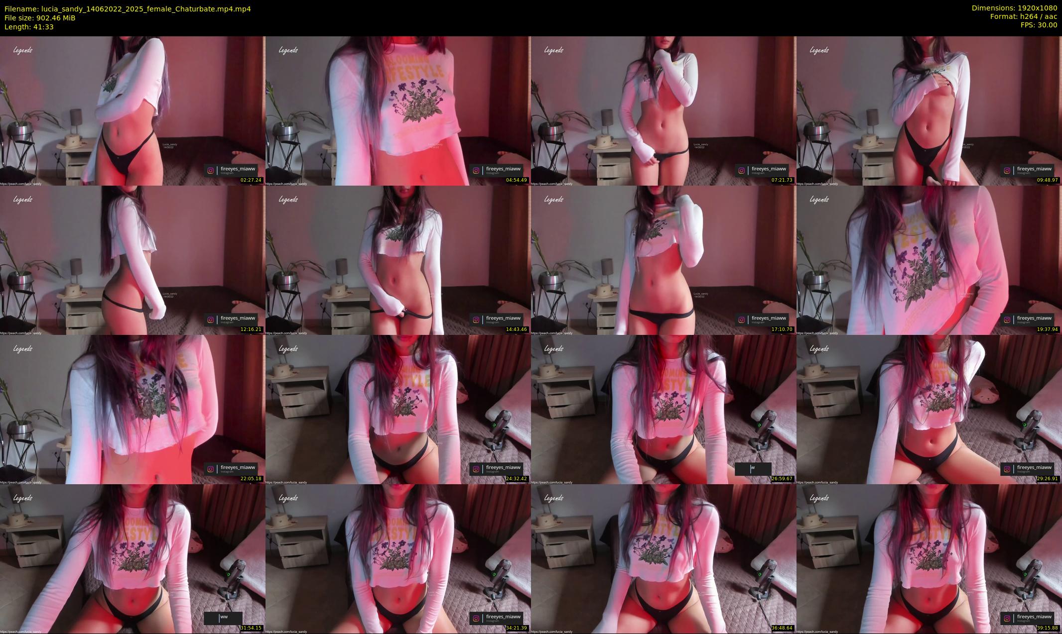 lucia_sandy — 42 minute Chaturbate female cam show recording, 1080p, Jun 14, 2022